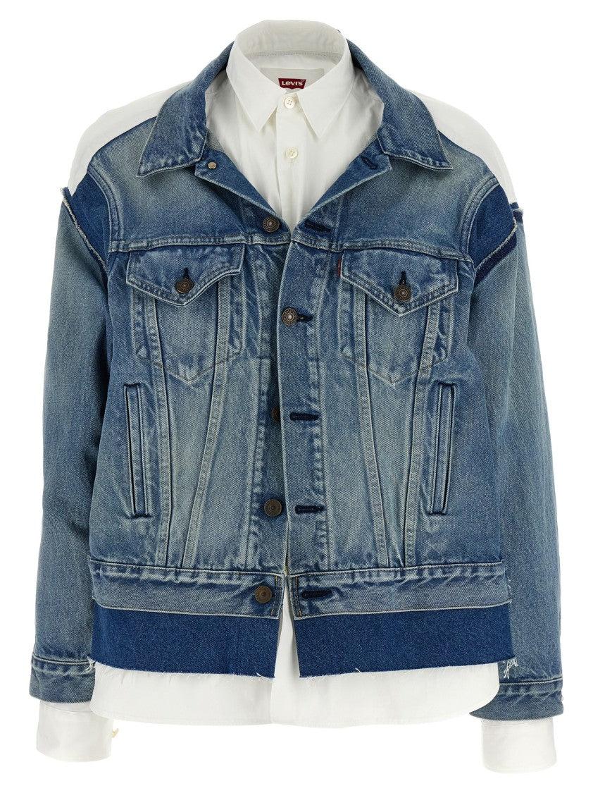 ジャケット JUNYA WATANABE Women Jackets LJOJ209INDIGOWHITE Blue Junya Watanabe Woman Blue Jackets | ModeSens