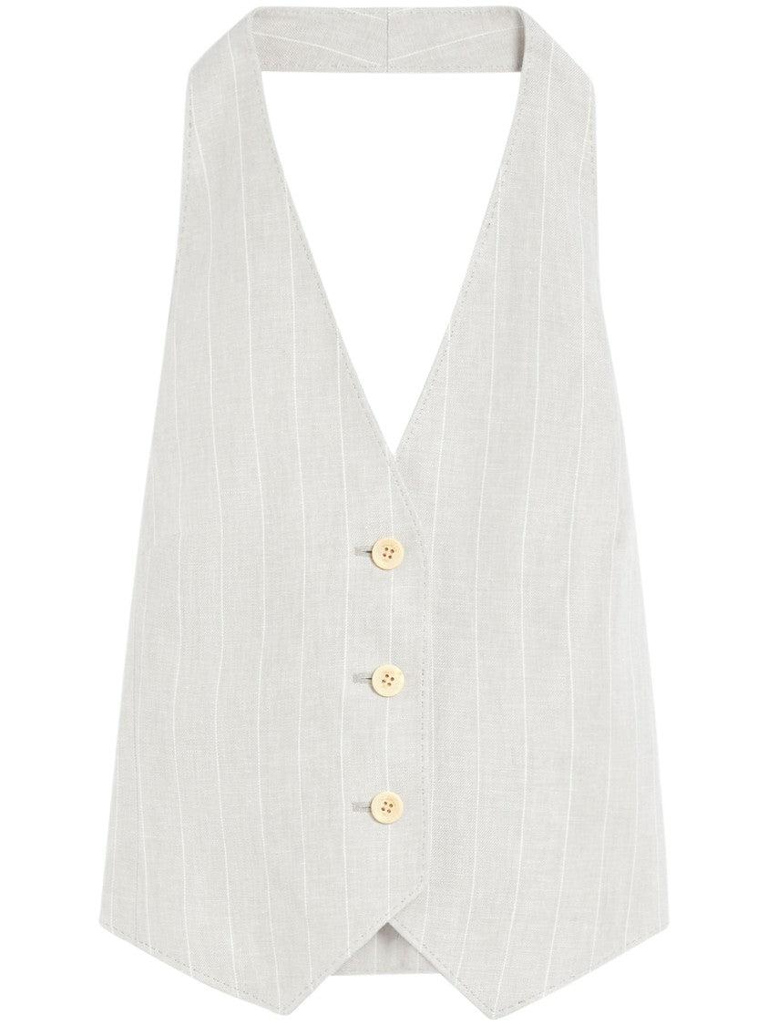 ボトムスその他 Max Mara 'Arco' Waistcoat Max Mara Sauro Linen Batavia Waistcoat | Liberty
