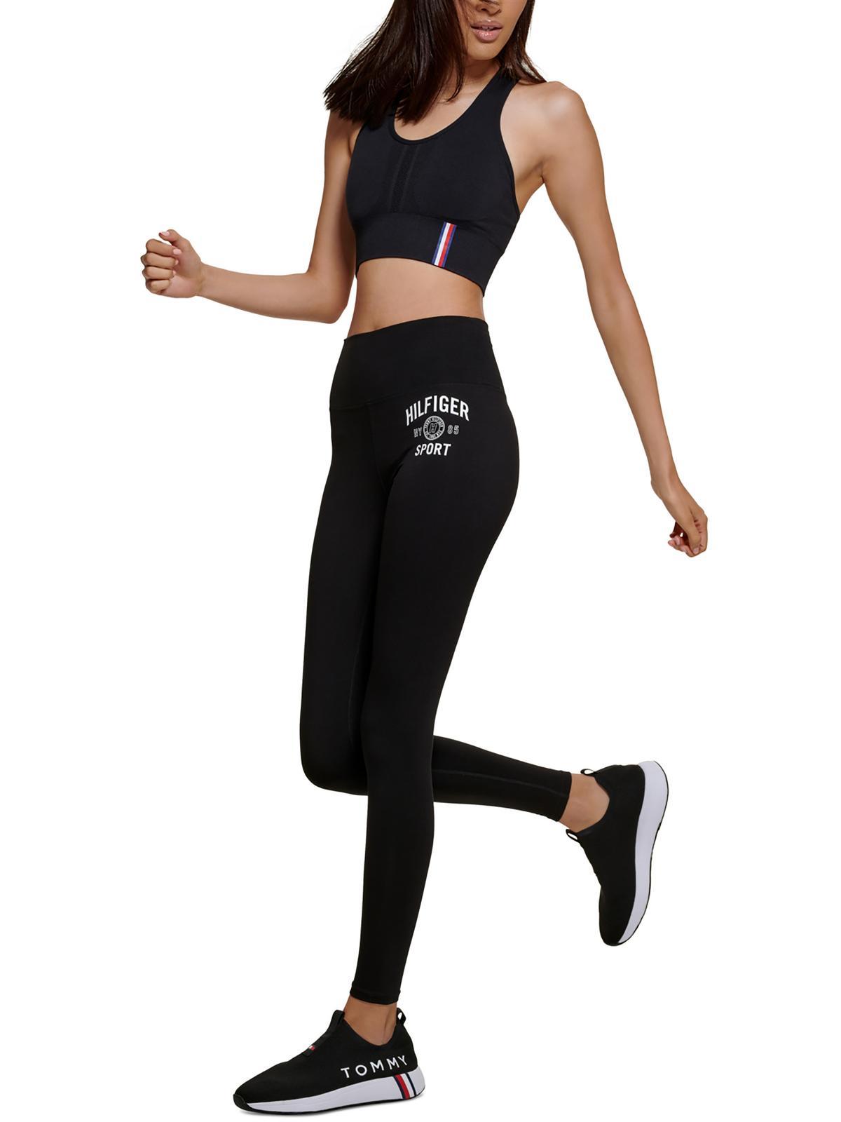 Tommy Hilfiger Gym Fitness Athletic Leggings in White