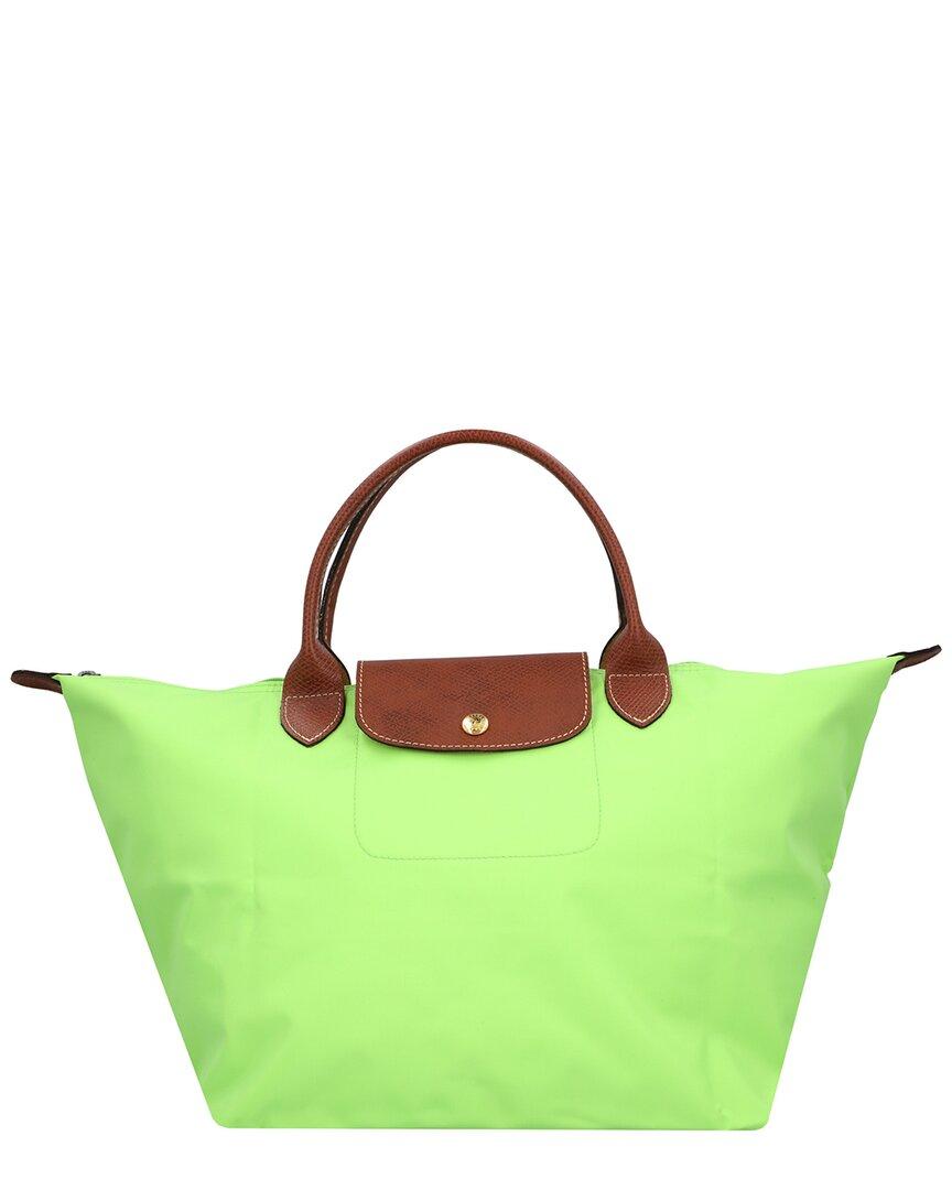 Longchamp Top Handle Bag in Green | Lyst