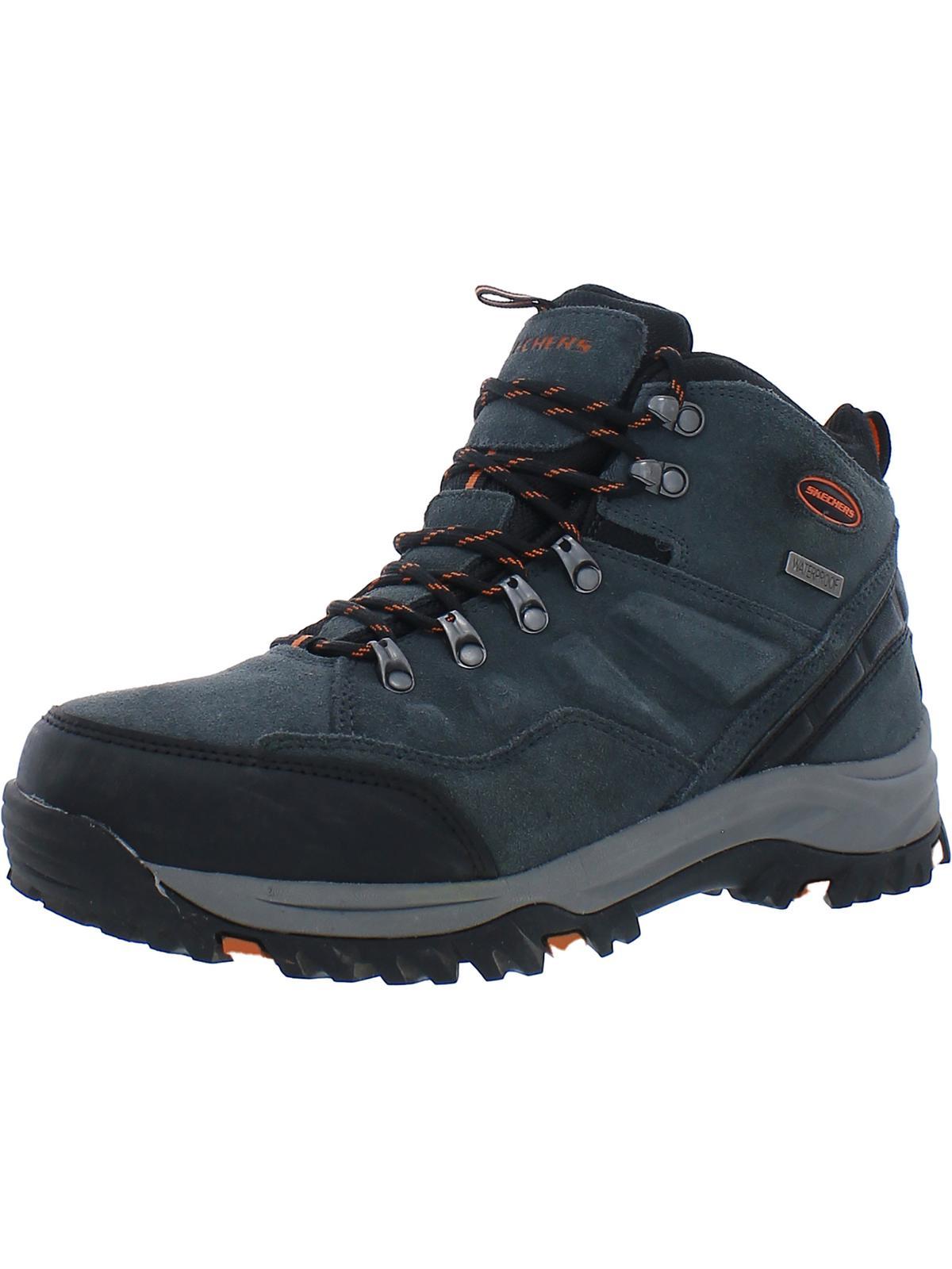 Skechers Relaxed Fit Relment Pelmo Waterproof Lace Up Hiking Boots in Blue  for Men | Lyst