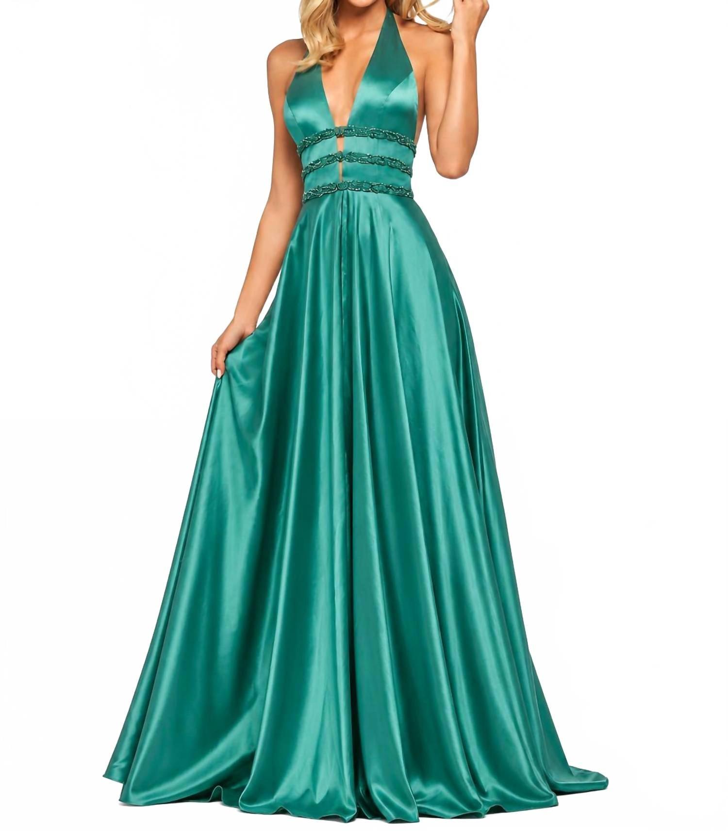 sachin and babi light blue dress jaded london halter neck dress main image 0