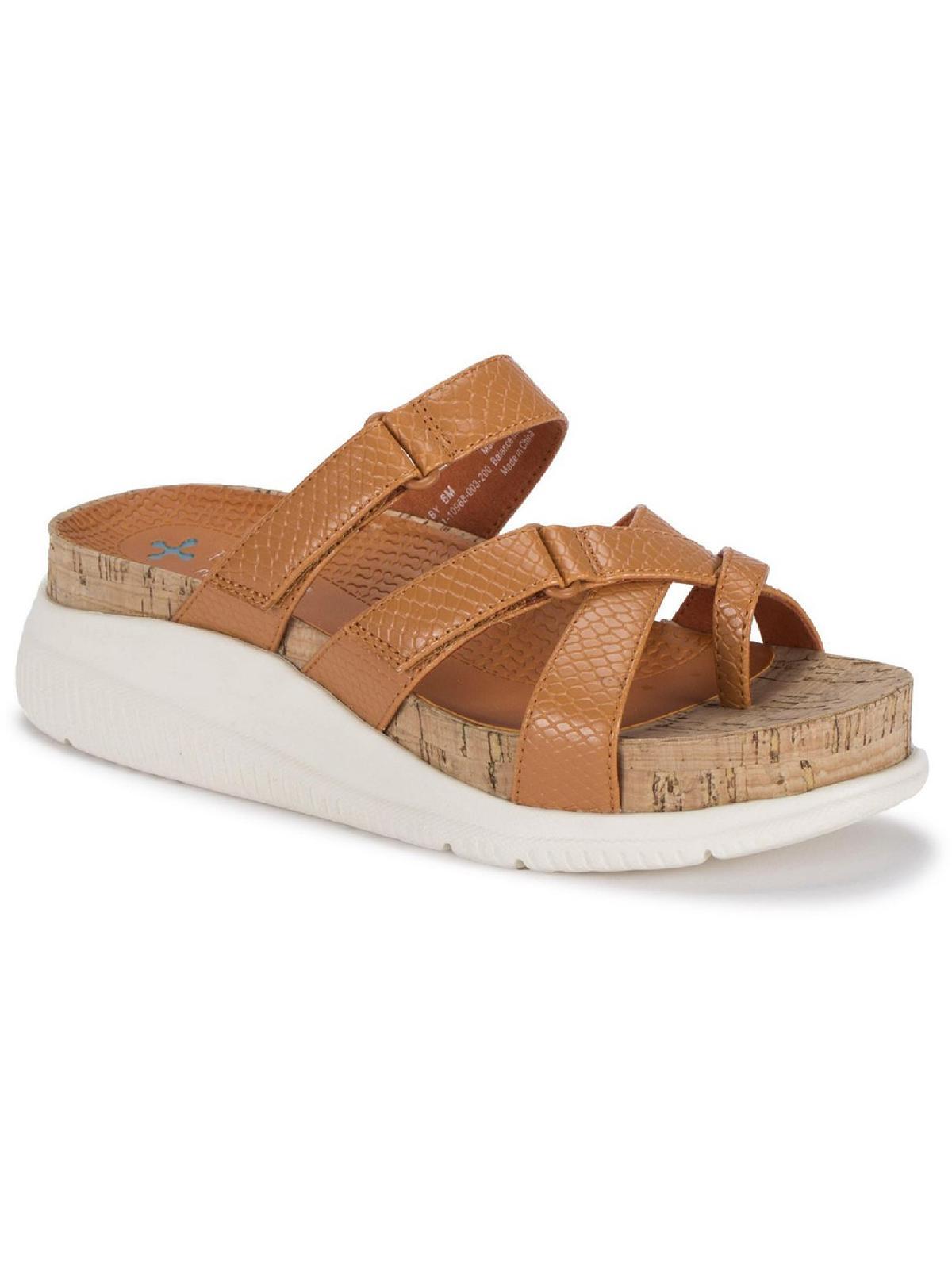 BareTraps Selby Strappy Thong Wedge Sandals in Brown Lyst