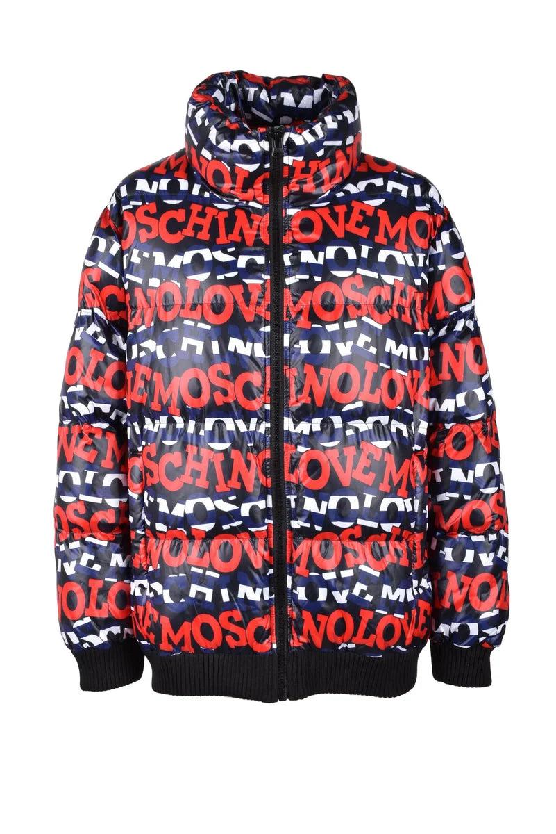 Love Moschino ダウンジャケット サイズ44 Love Moschino Reversible Red/ BlueJacket Size 40 USA 4 | eBay