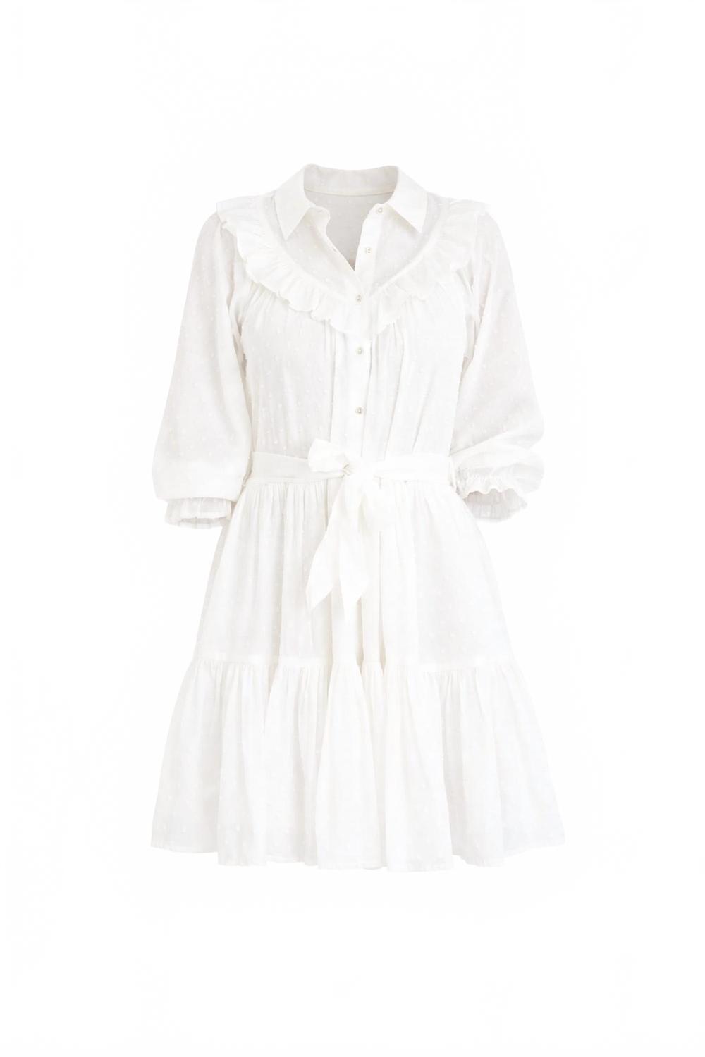 cleobella lotte mini dress Cleobella Women's Lotte Long Sleeve Mini Shirtdress - Blue