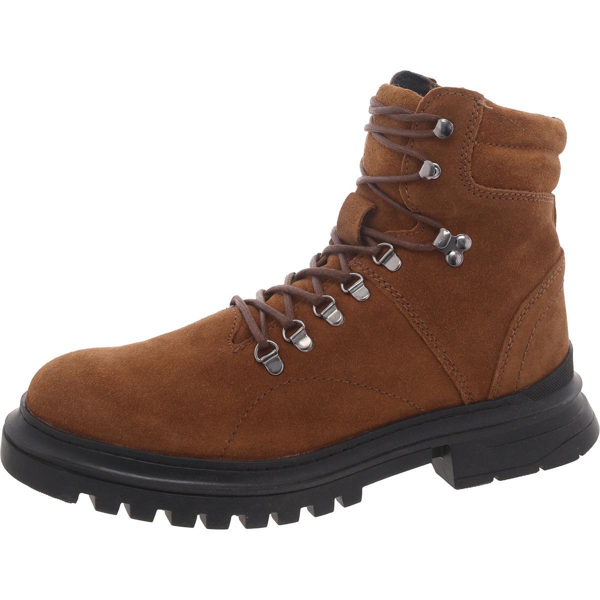 Steve Madden Monty Suede Lug Sole Combat & Lace-Up Boots in Brown for ...