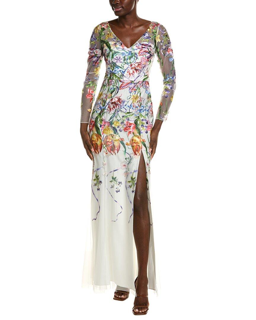 green emerald velvet dress Marchesa Lace Dress