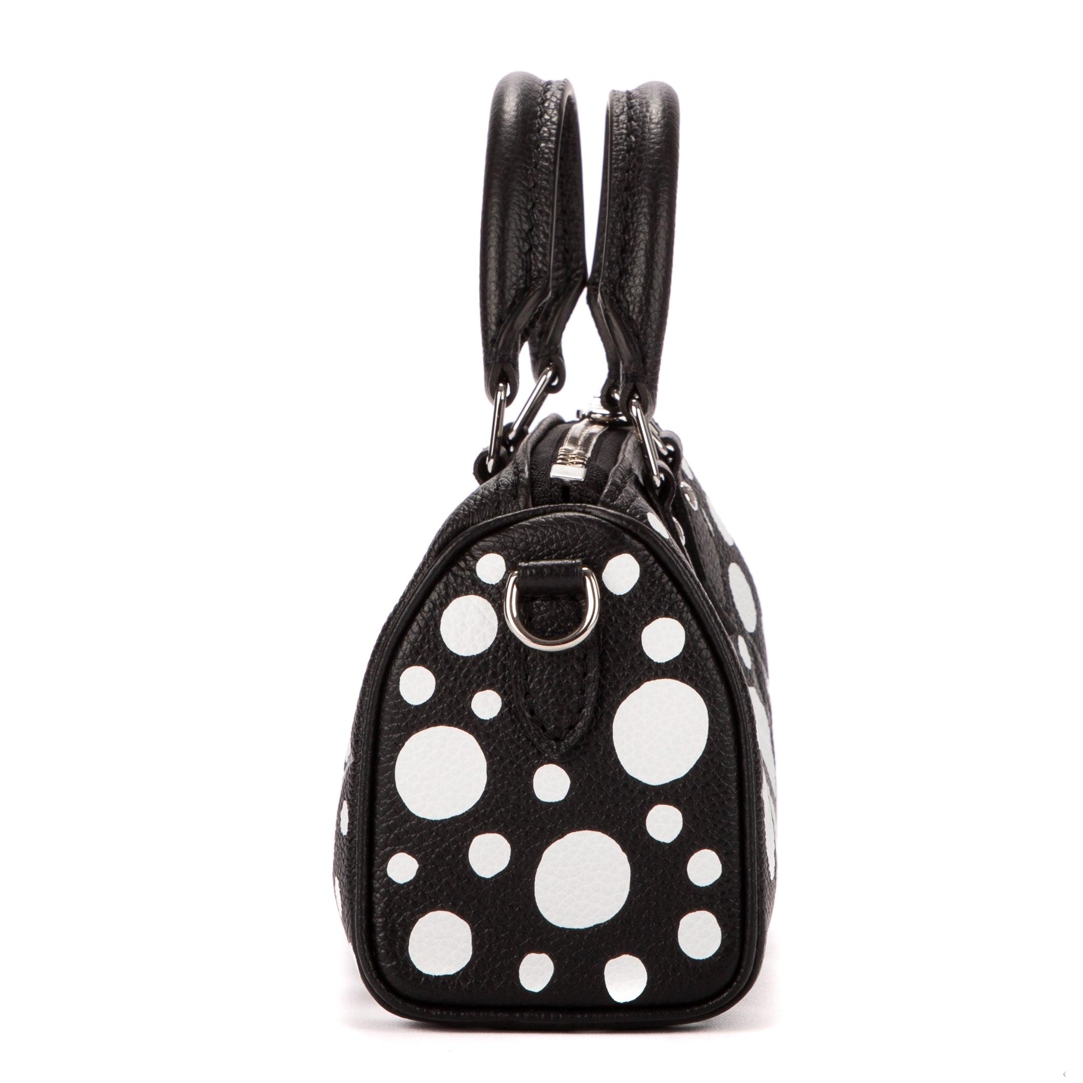 Louis Vuitton Ltd. Ed. yayoi Kusama Infinity Dots Speedy Bandouliere Nano  20 in Black