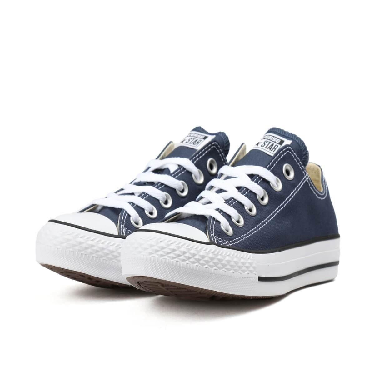 Converse Chuck Taylor All Star Ox Navy Textile Sneakers in Blue for Men |  Lyst