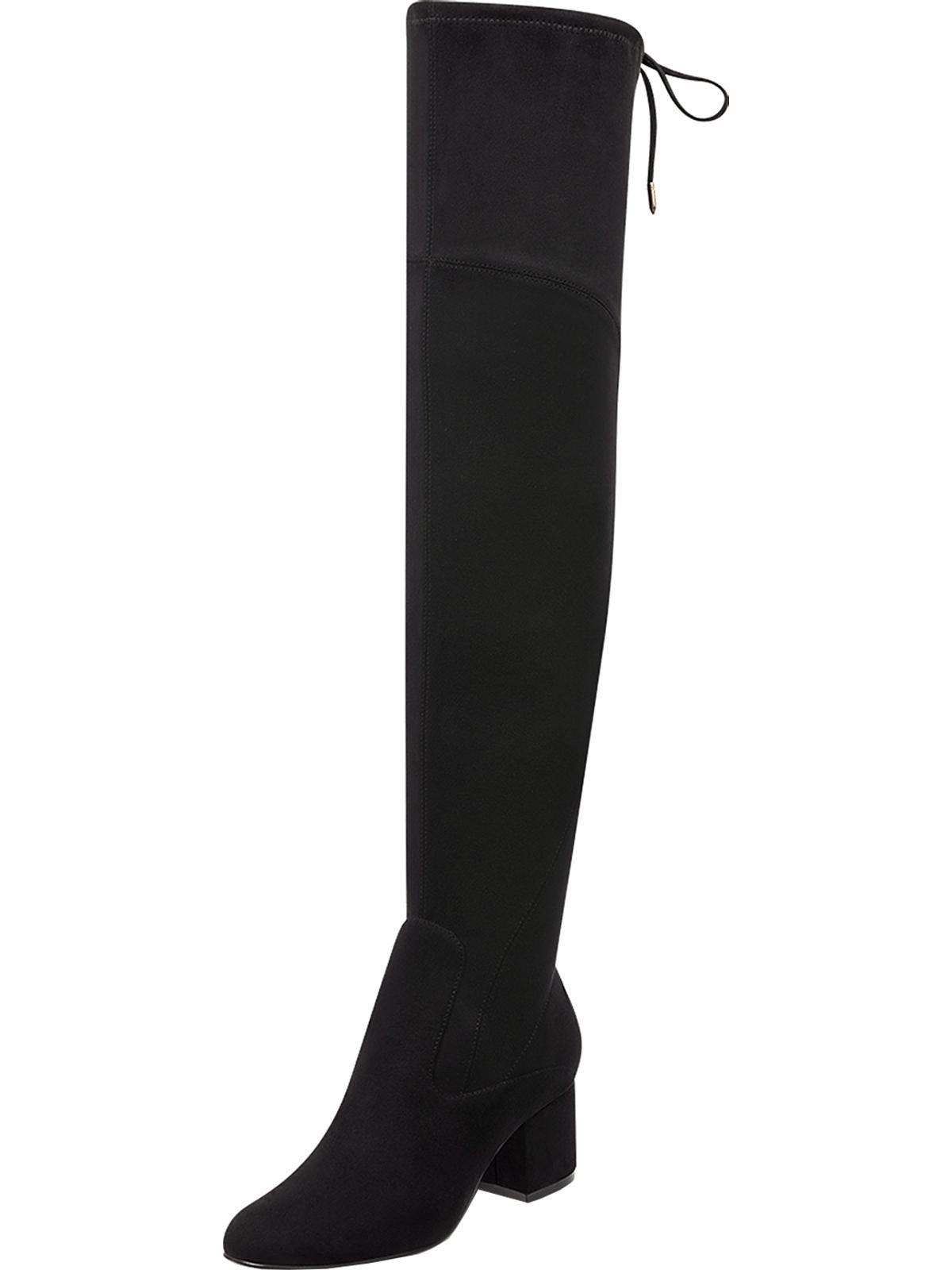 Marc Fisher Pretta Faux Suede Tall Overtheknee Boots in Black Lyst
