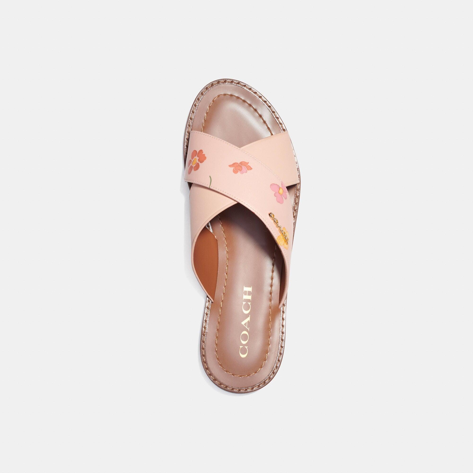 Coach Outlet Hilda Sandal With Floral in Pink | Lyst
