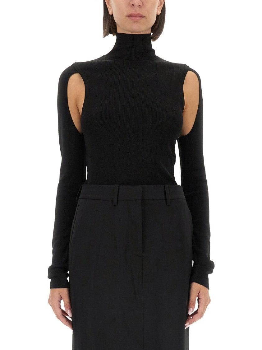 Helmut Lang High Neck Slim-Fit Top in Black | Lyst Helmut Lang High Neck Slim-Fit Top in Black | Lyst