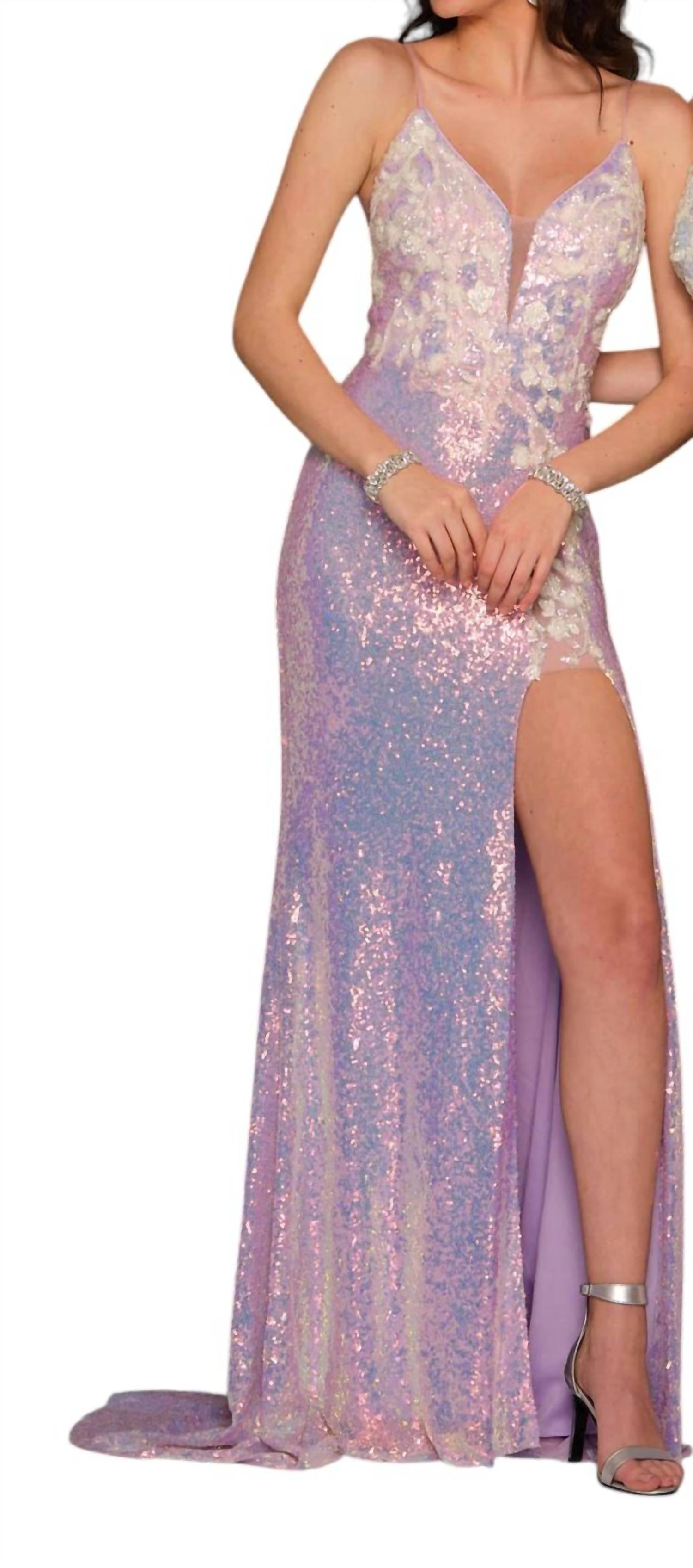 evening bag for navy dress Dave & Johnny 11092 - Long Tulle Mermaid Dress