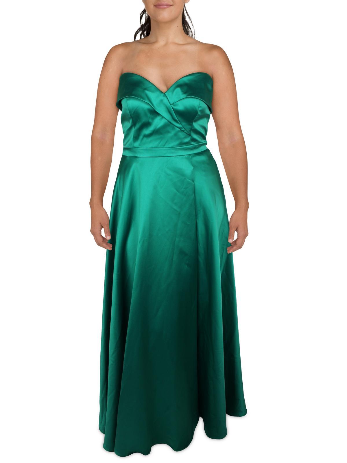 Xscape Taffeta Off-the-shoulder Evening Dress in Green | Lyst
