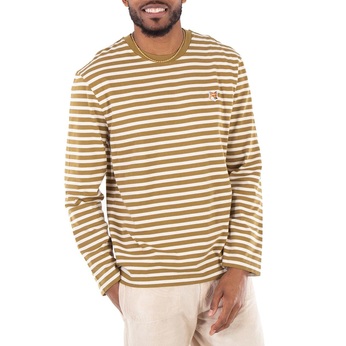 MAISON KITSUNE｜ (FLASH FOX RAGLAN LONG SLEEVES TEE-SHIR MAISON KITSUNE メゾンキツネ メンズVネックロングTシャツ