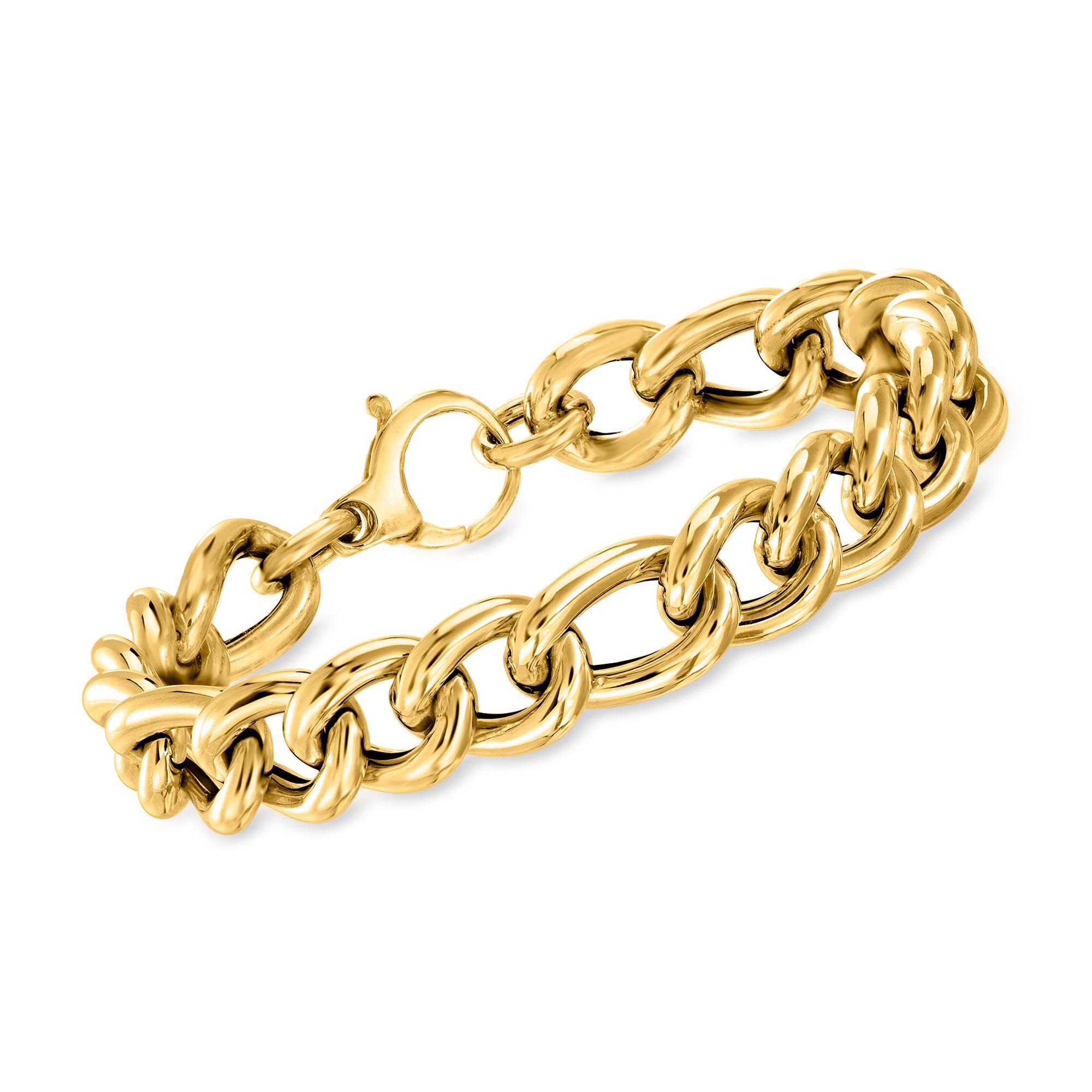 Ross-Simons Italian Andiamo 14kt Yellow Gold Chain-Style Link