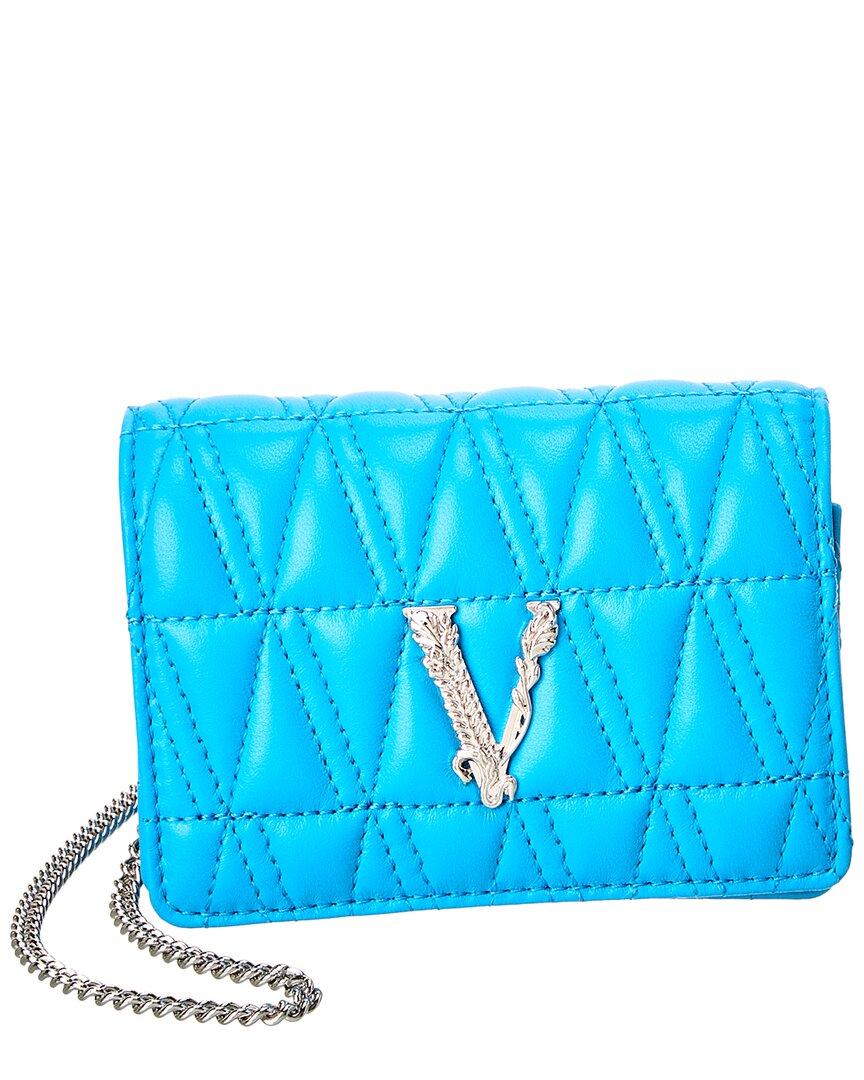 Best price on the market at italist, Versace Versace Handbag Virtus Versace  Leather Bag With V Monogram