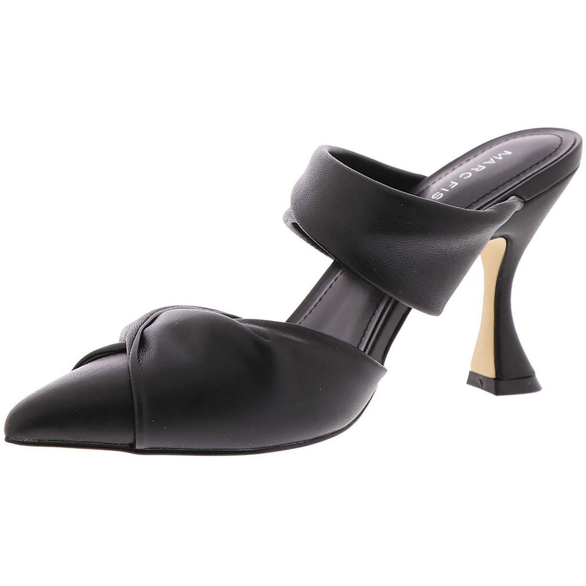 Marc Fisher Heaton Faux Leather Pumps Mules in Black | Lyst