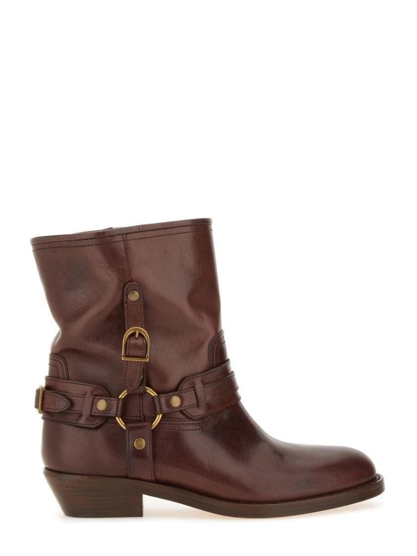【ISABEL MARANT】 Duerto レザー アンクルブーツ Designer Isabel Marant Leather Ankle Boots for Women - Up to
