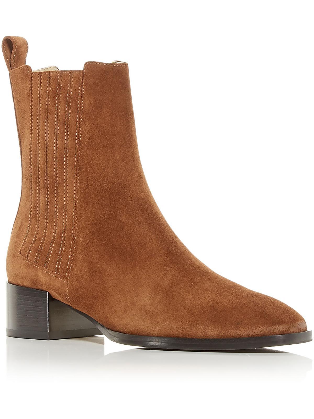 Aeyde Neil Suede Pull On Ankle Boots in Brown | Lyst