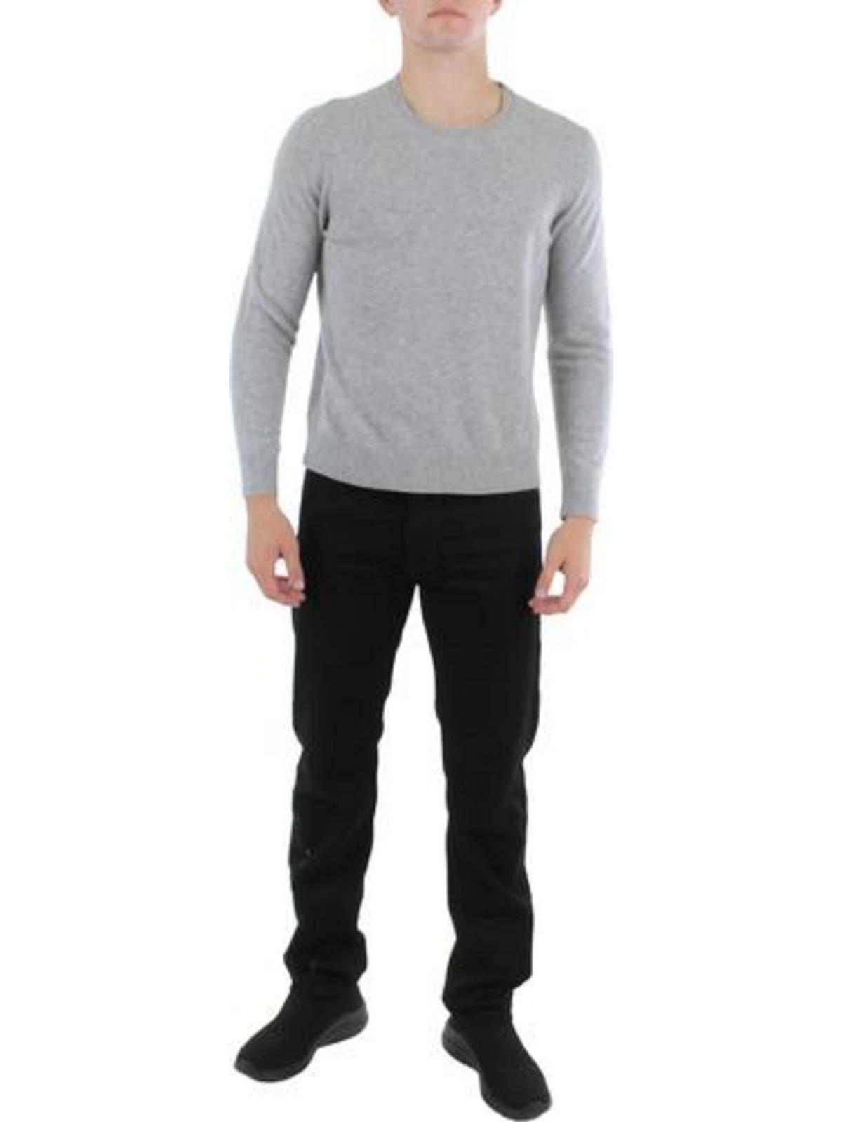 Calvin Klein Merino Wool Long Sleeves Pullover Sweater in Gray for Men |  Lyst