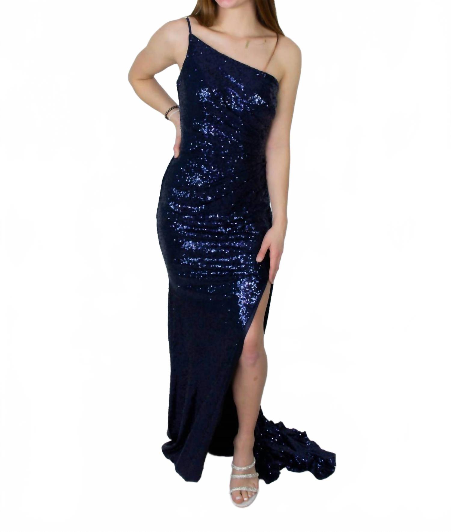 strapless open back dress Sherri Hill Short One Shoulder Homecoming Dress 55767 main image 1