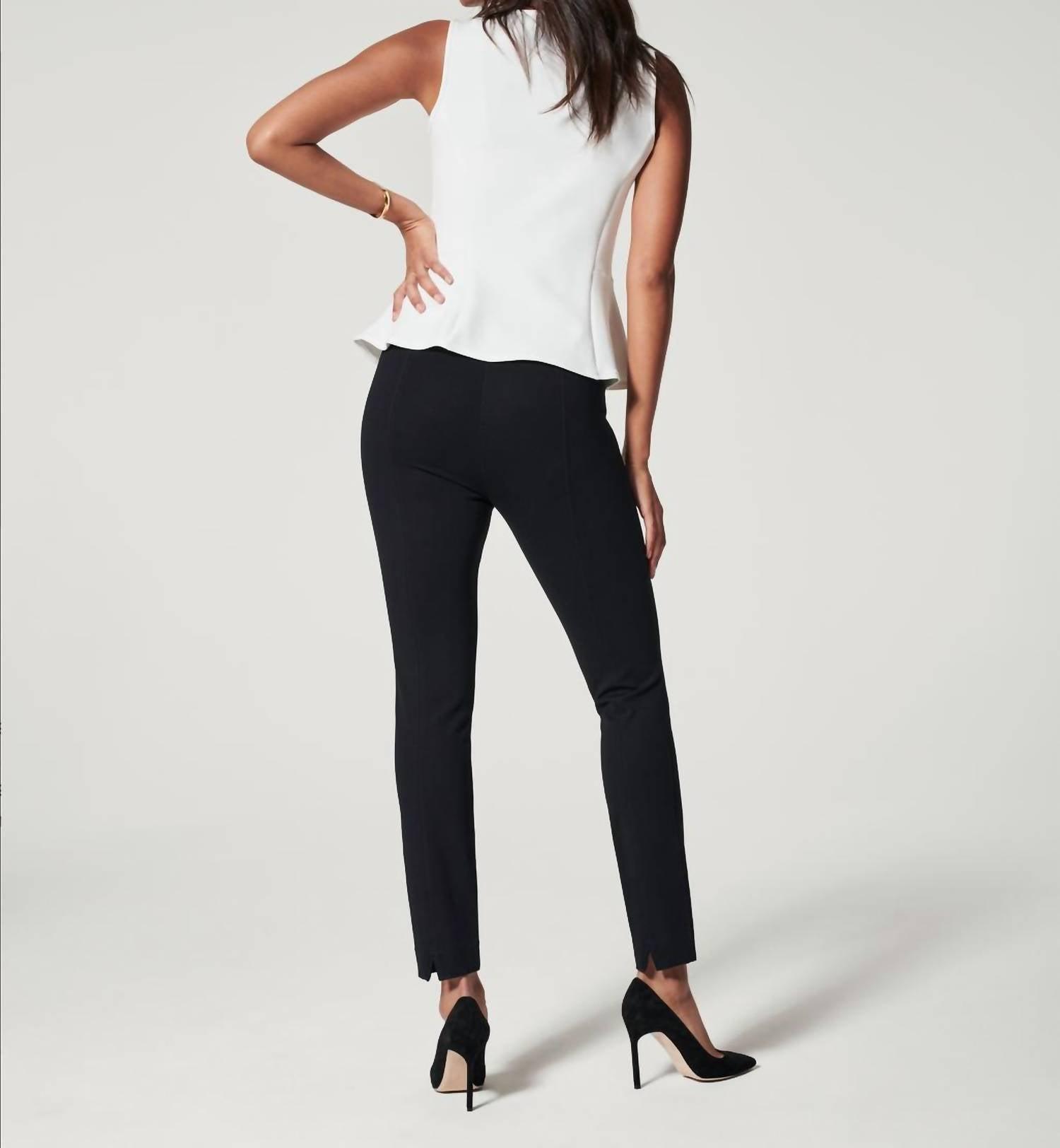 Spanx The Perfect Pant, Ankle Backseam Skinny In Classic Black in Blue