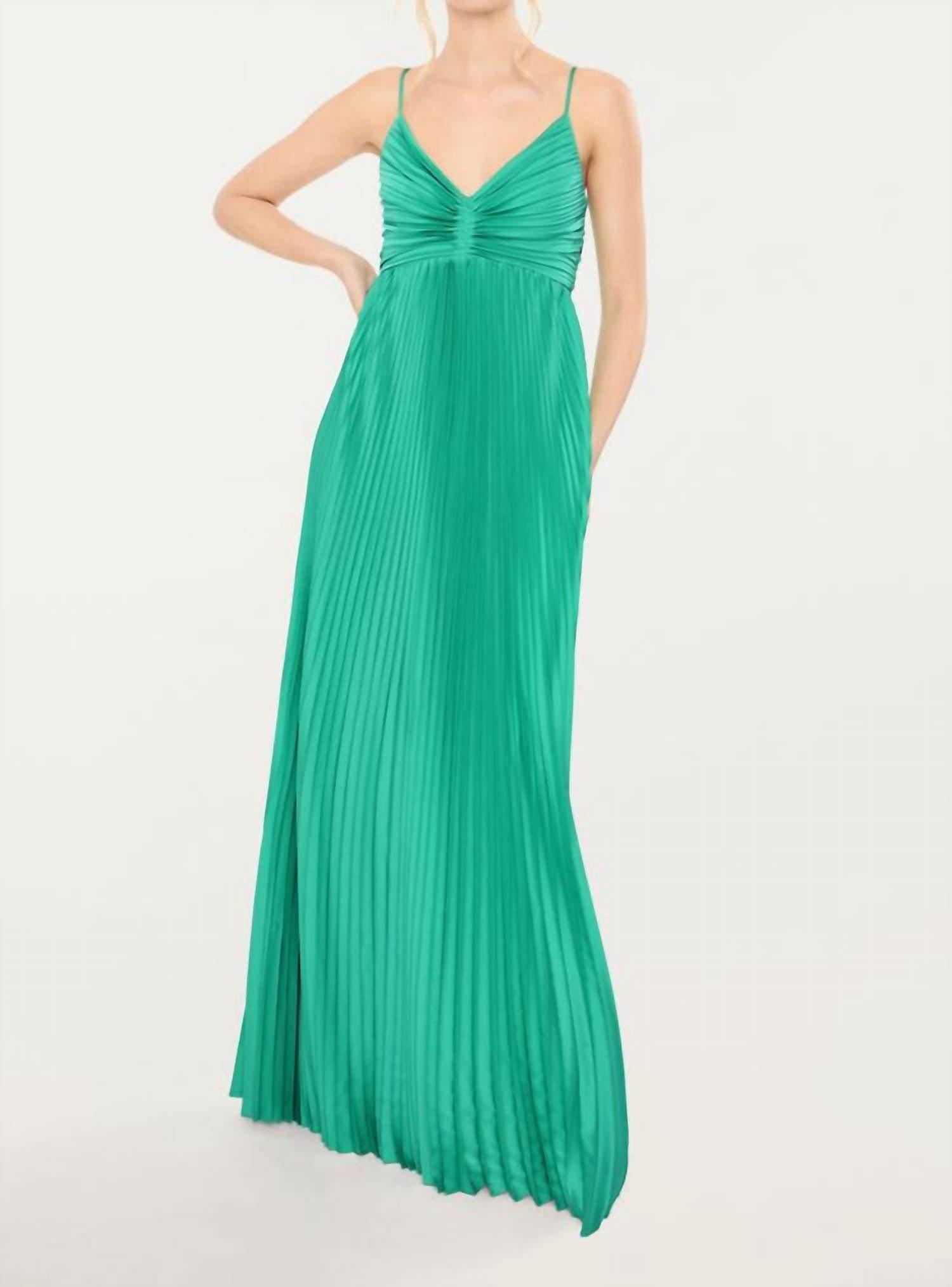 green emerald velvet dress Likely Green and White Size 6 Dress – Swap Boutique main image 1
