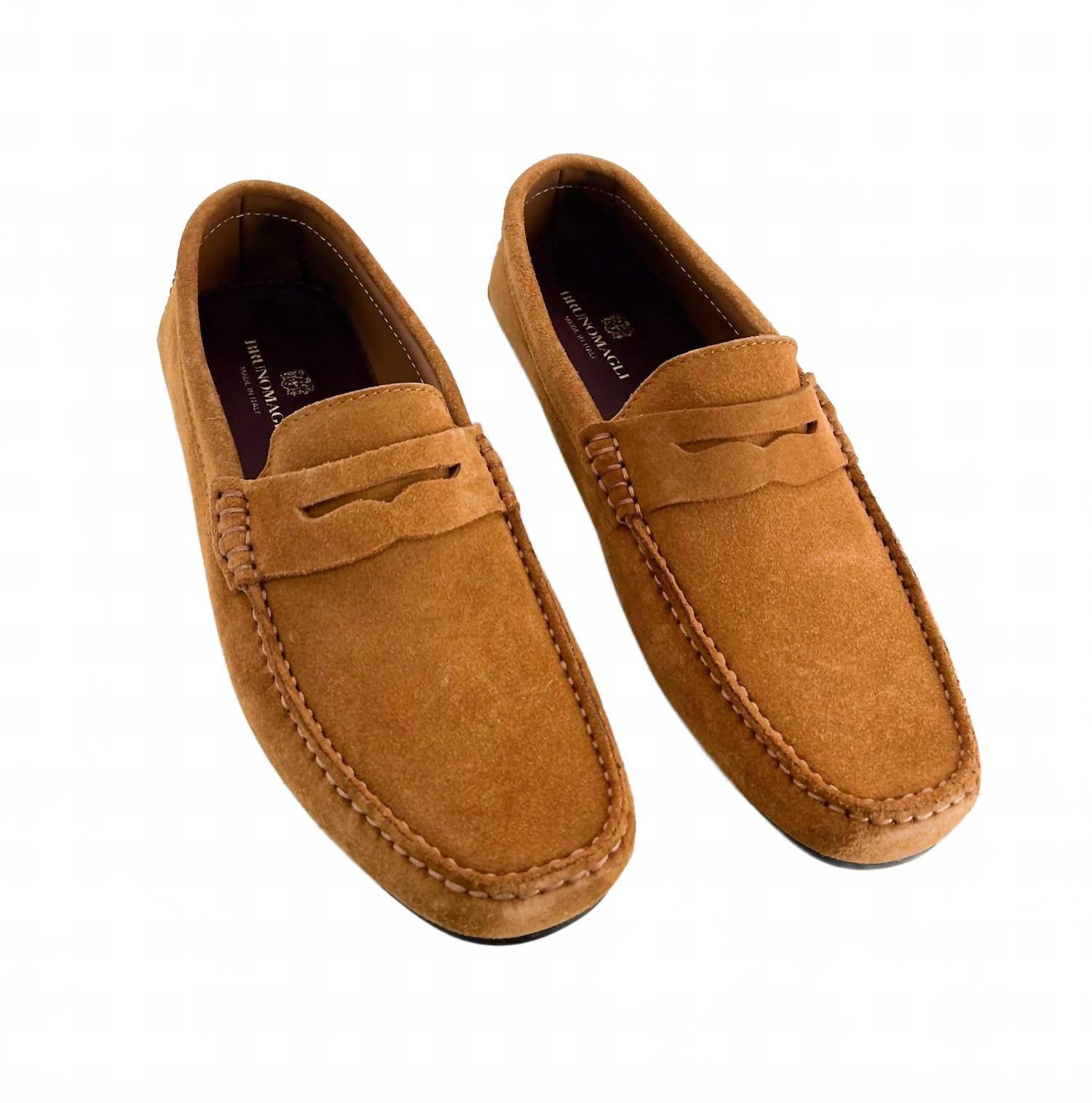 Bruno Magli Xane Driver Moccasin Shoes in Brown for Men | Lyst display picture 1