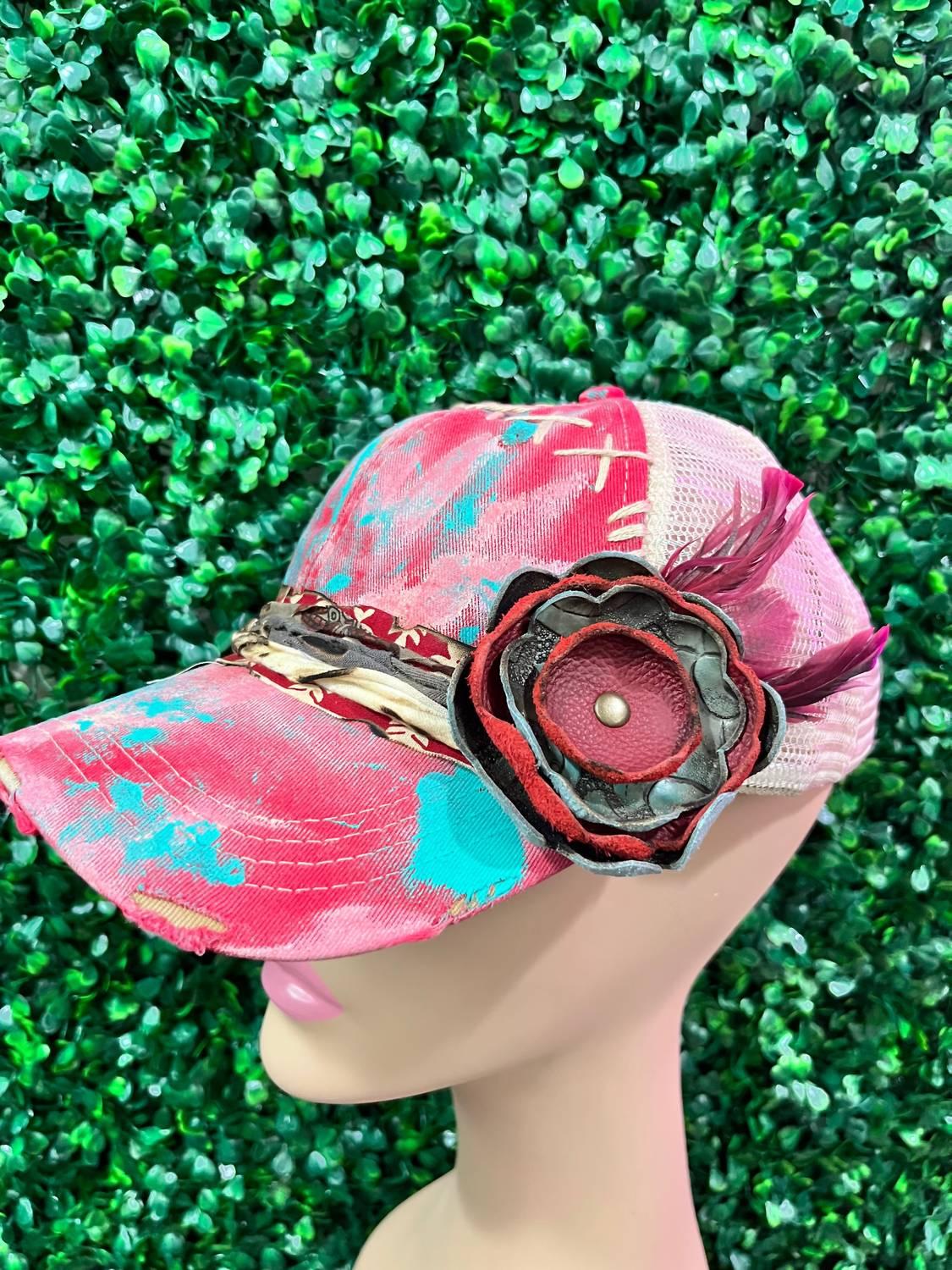 NEW JADED GYPSY women\'s gypsy trucker hat in red Jaded Gypsy Hat – Gone Gypsy Boutique main image 4