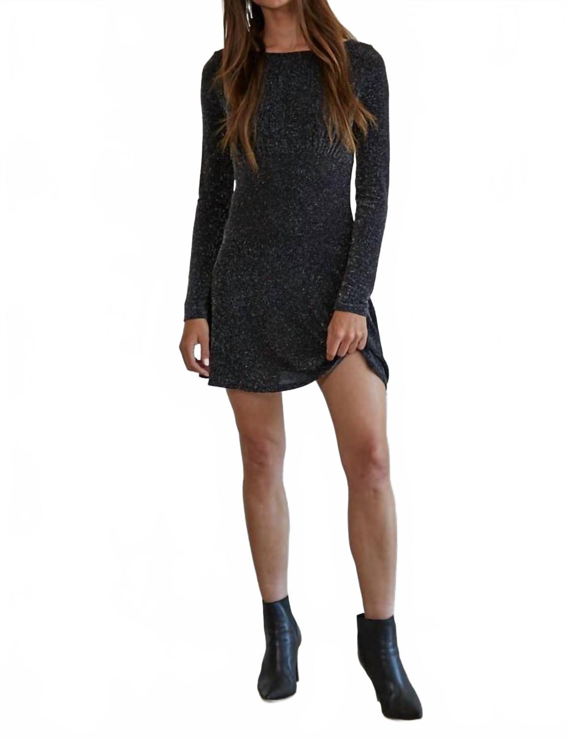 chinese dress ladies Zaria Bronze Metallic Long Sleeve Mini Dress XL