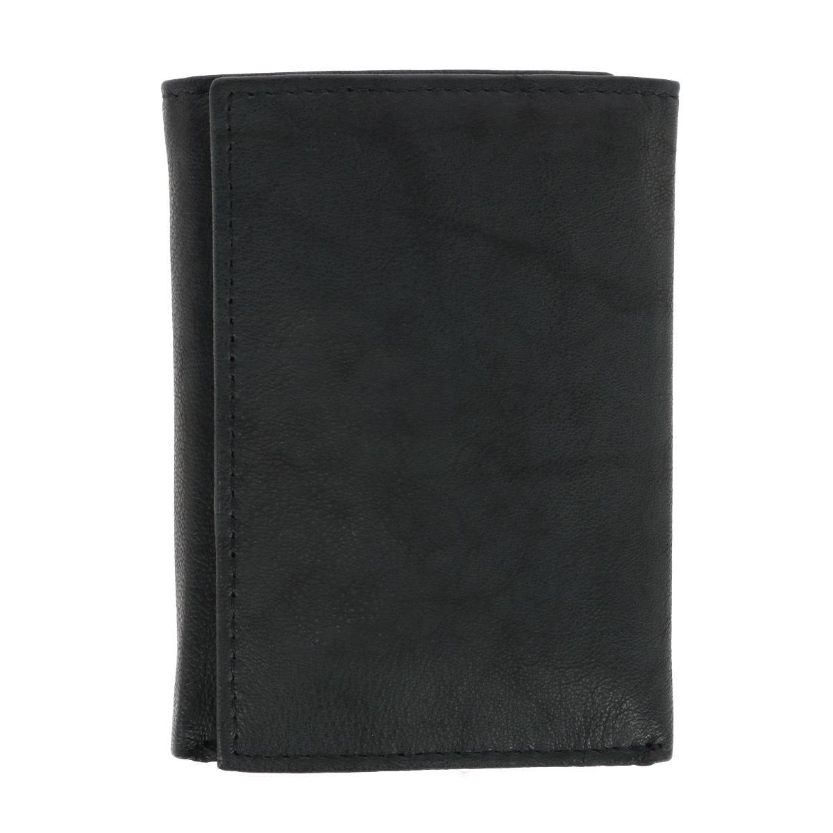 Buxton Dakota Cardex Wallet - Black Full Grain Crunch Cowhide, Multiple Card Slots & ID Window