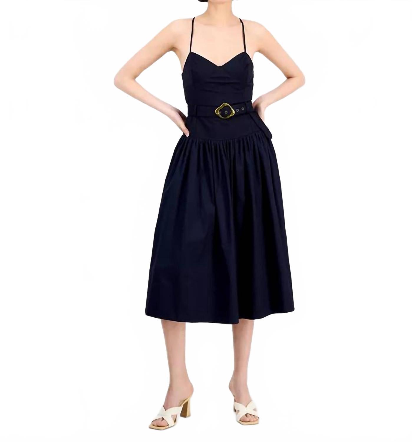 en saison blue dress Navy Irene Maxi Dress