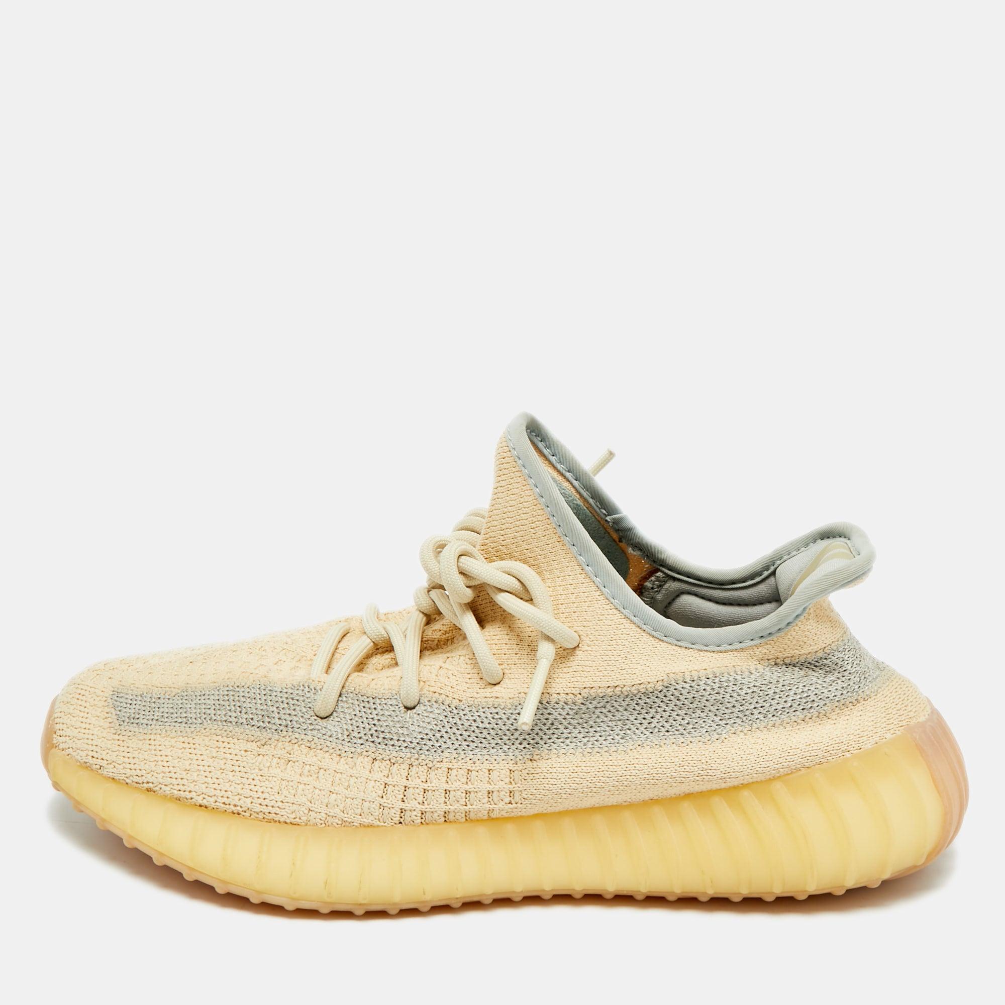gold and white yeezys
