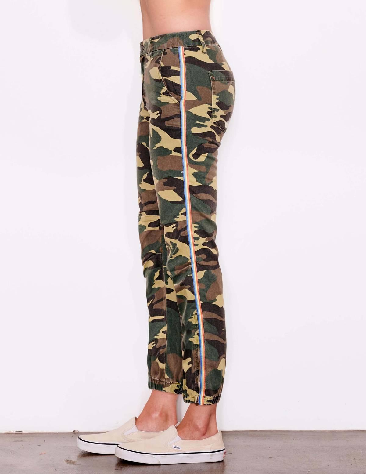 Sundry Camo Cotton Twill Zip Jogger | Lyst