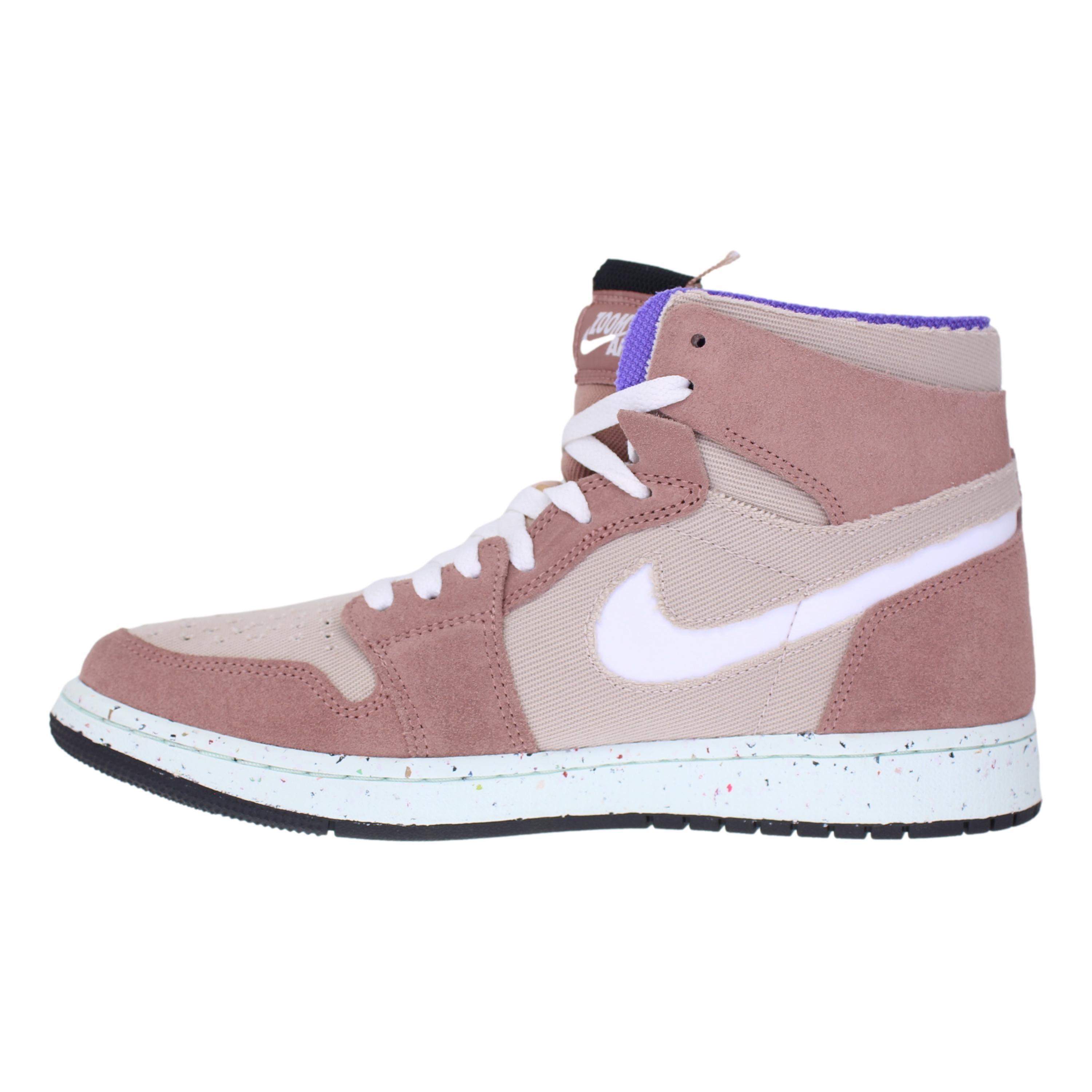 Nike Air Jordan 1 Zoom Air Cmft Fossil Stone/white-fossil Rose Ct0978-201  in Purple for Men | Lyst