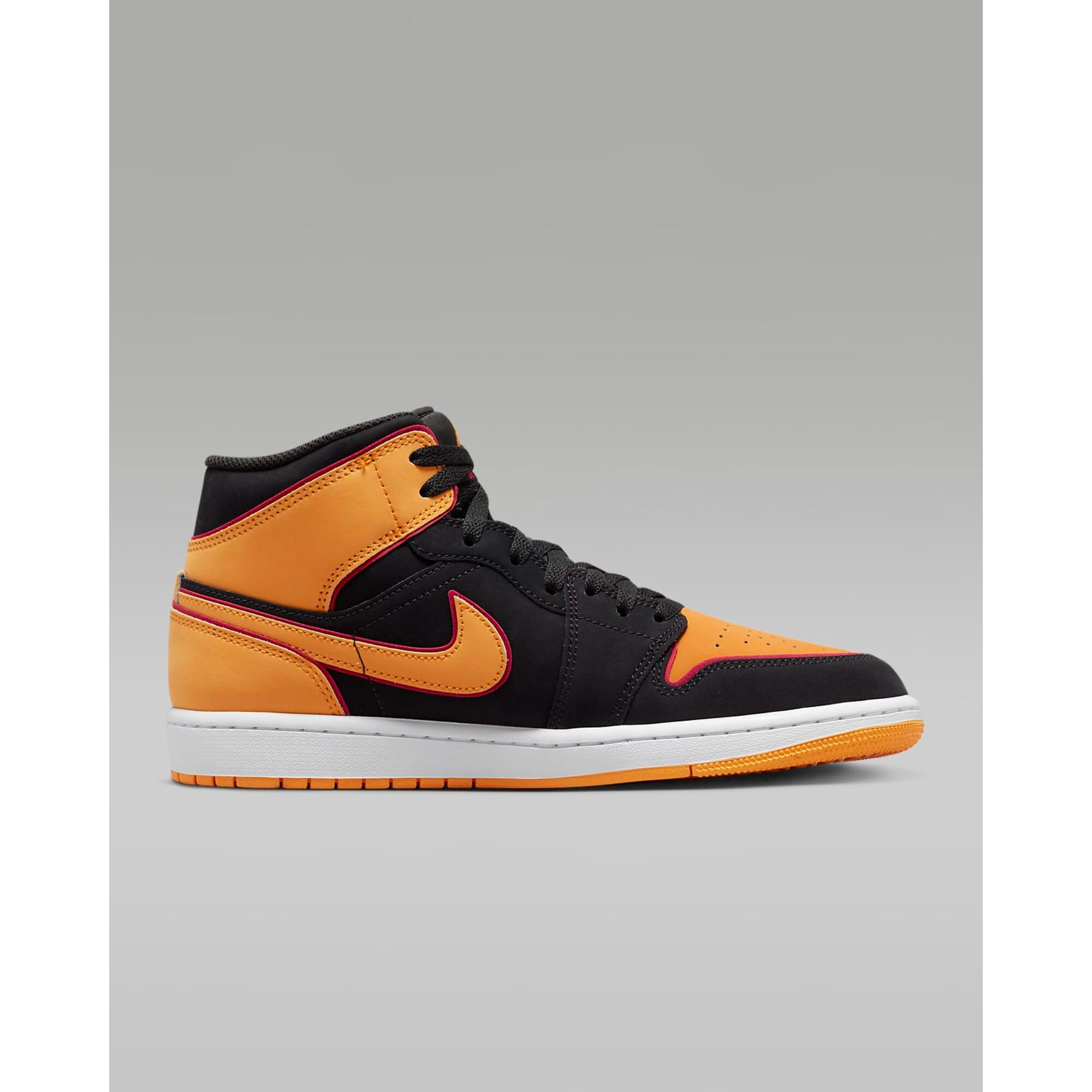 Nike Air Jordan 1 Mid Se Black/vivid Orange Fj4923-008 for Men | Lyst
