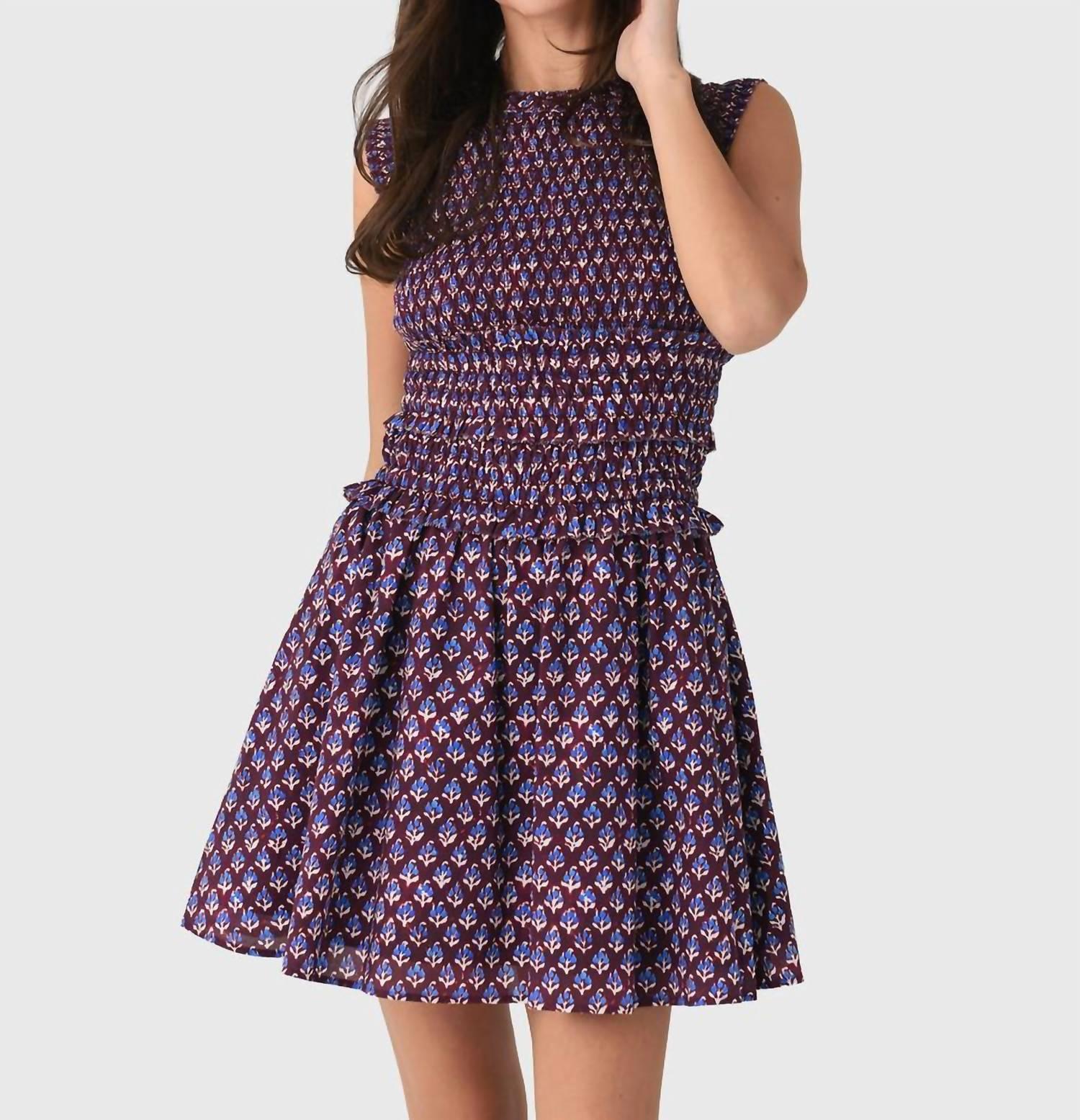 strapless open back dress Emilio Pucci Pink & Purple Floral Print Dress