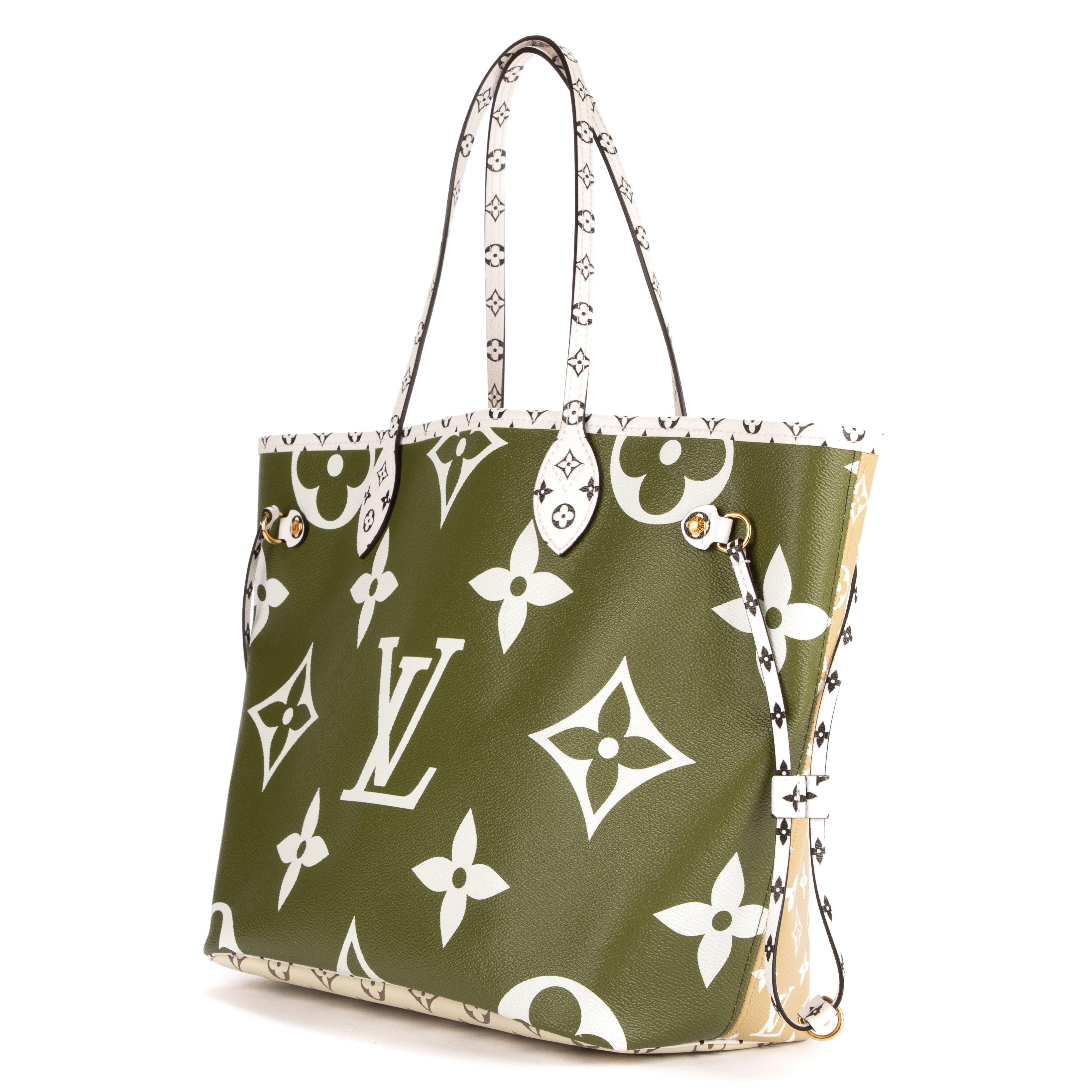 Louis+Vuitton+Neverfull+Tote+MM+Green+Khaki+Gradation+Monogram+Canvas for  sale online