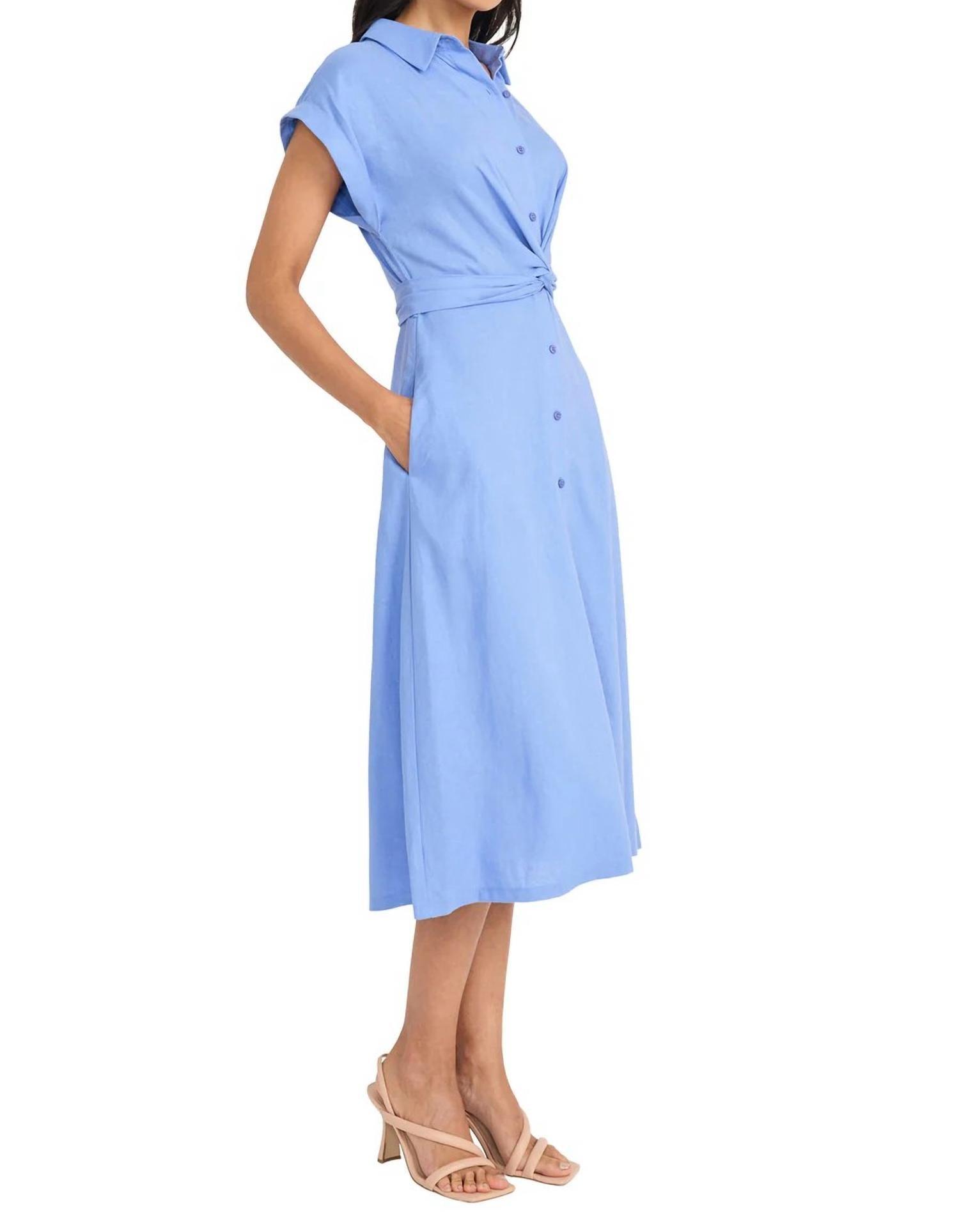 Maggy London Women's Stripe Charmeuse Fit And Flare Dress