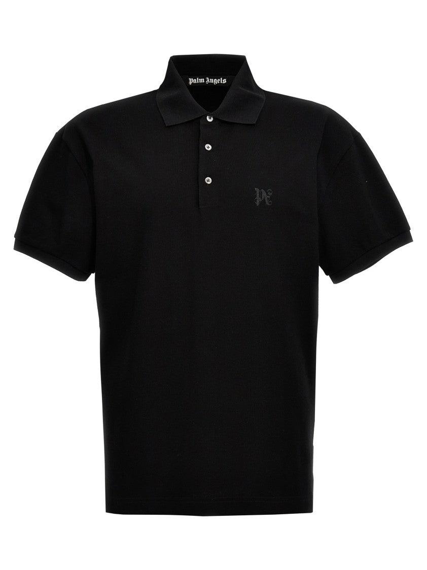 Tシャツ・カットソー Palm Angels 'Monogram' polo shirt 20134241_50423722_600.jpg