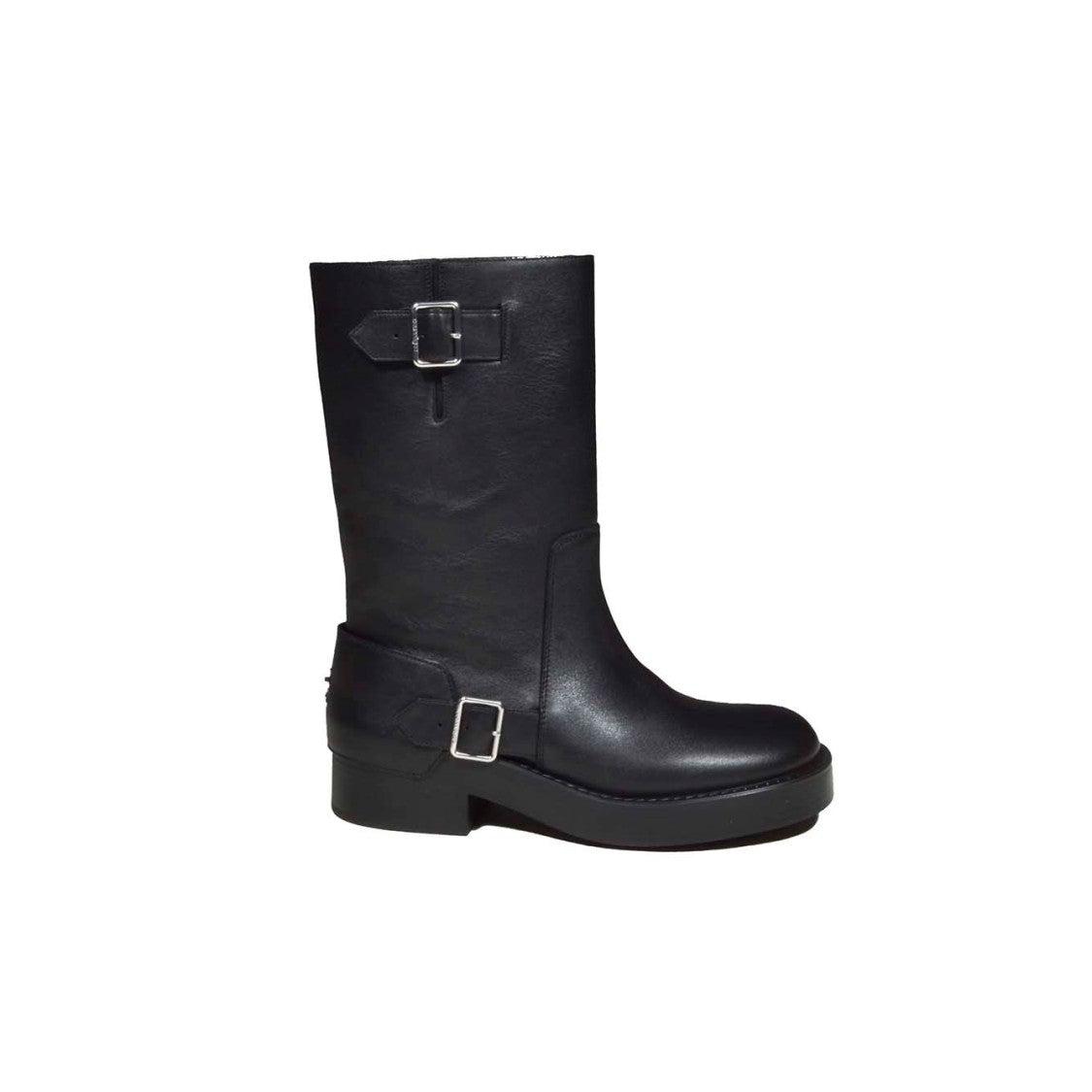 【関税&送料込】Courreges Black Leather Americana Boots 23820498_53939646_600.jpg