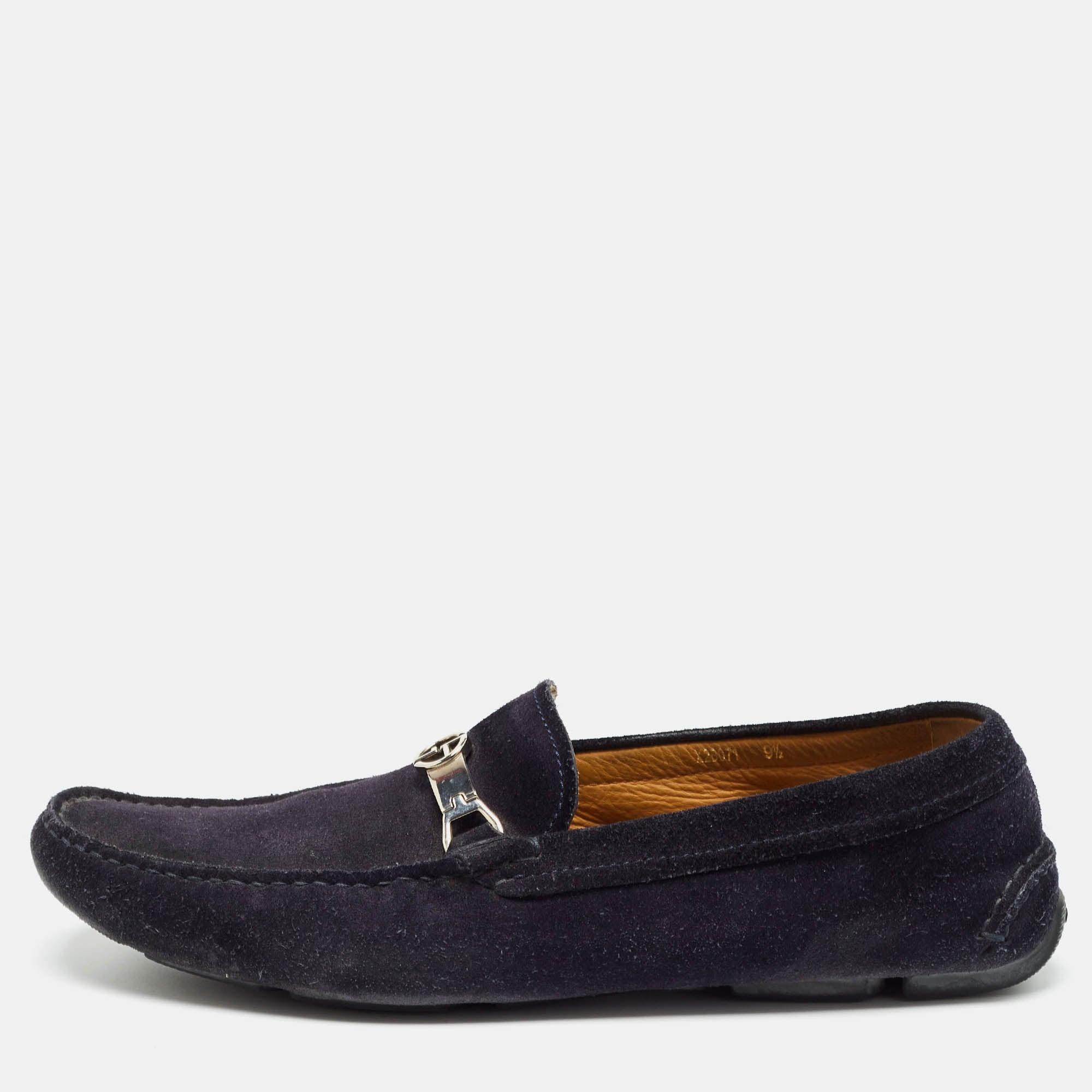 ✨ Giorgio Armani Men’s Navy Suede Driving Loafers – Size 9.5 – Made in Italy ✨ Gommino Suede driving Loafer - Navy | Viola Milano main image 2