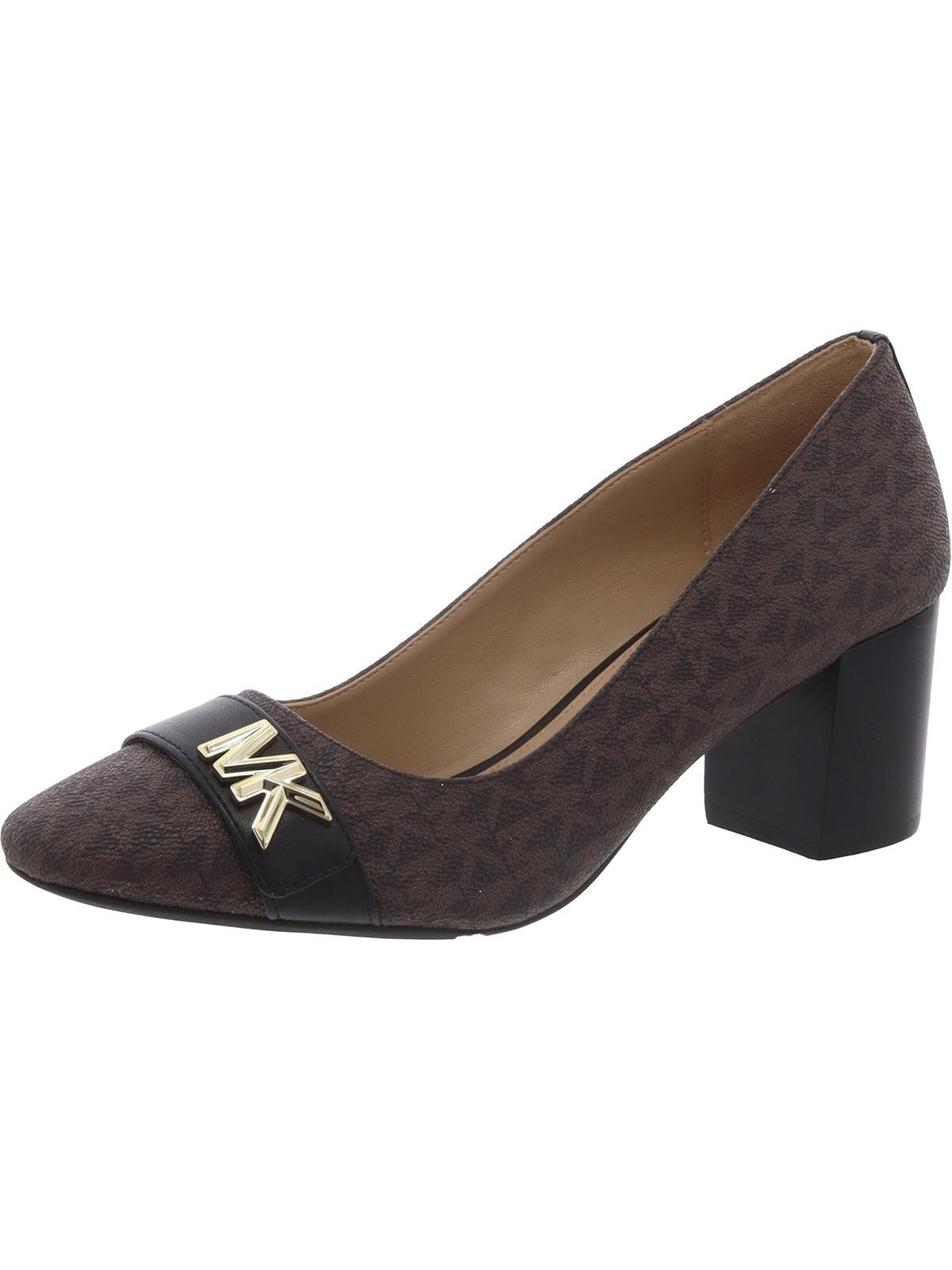 michael kors block heel pumps