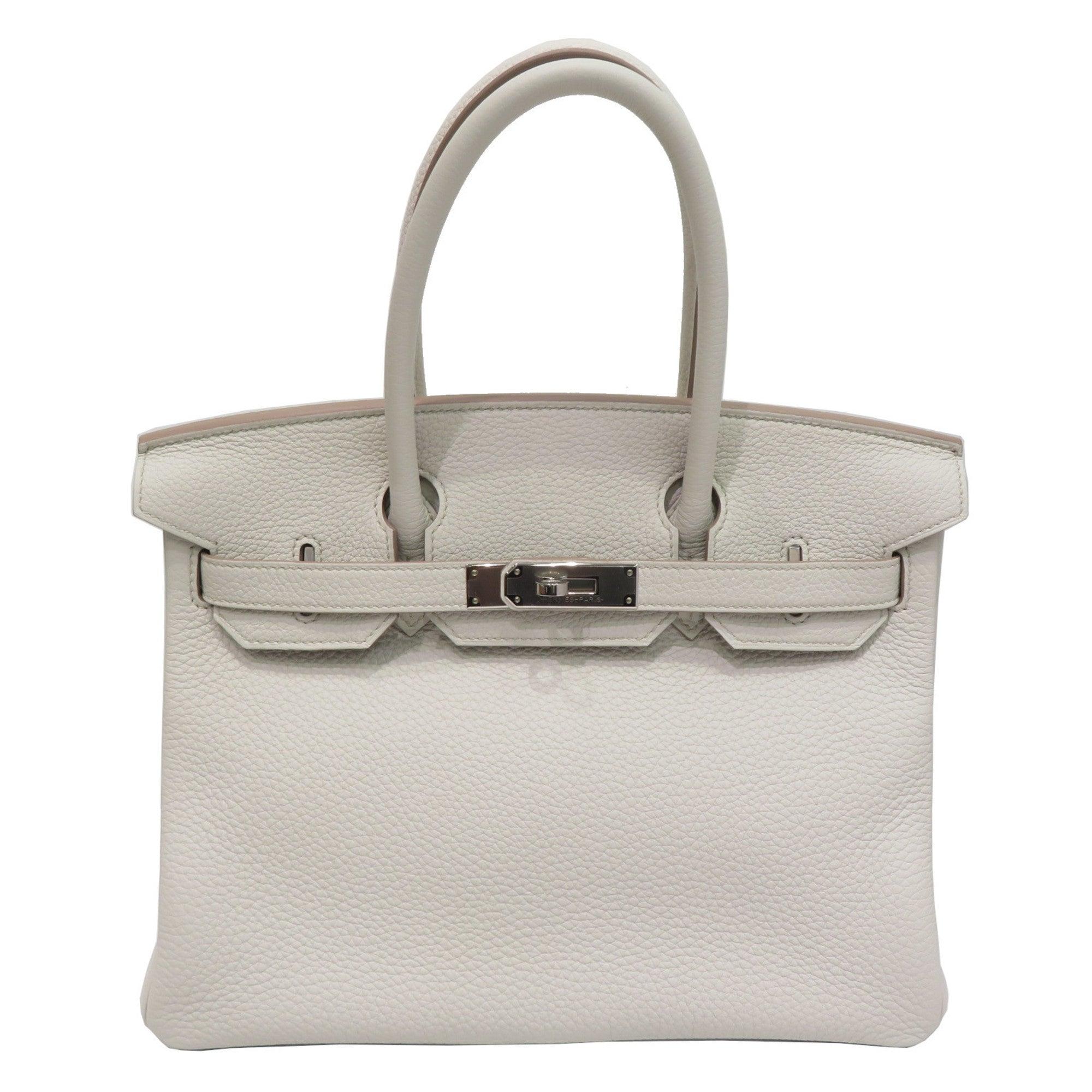 Hermès Birkin 30 Grey Leather Handbag (Pre-Owned)