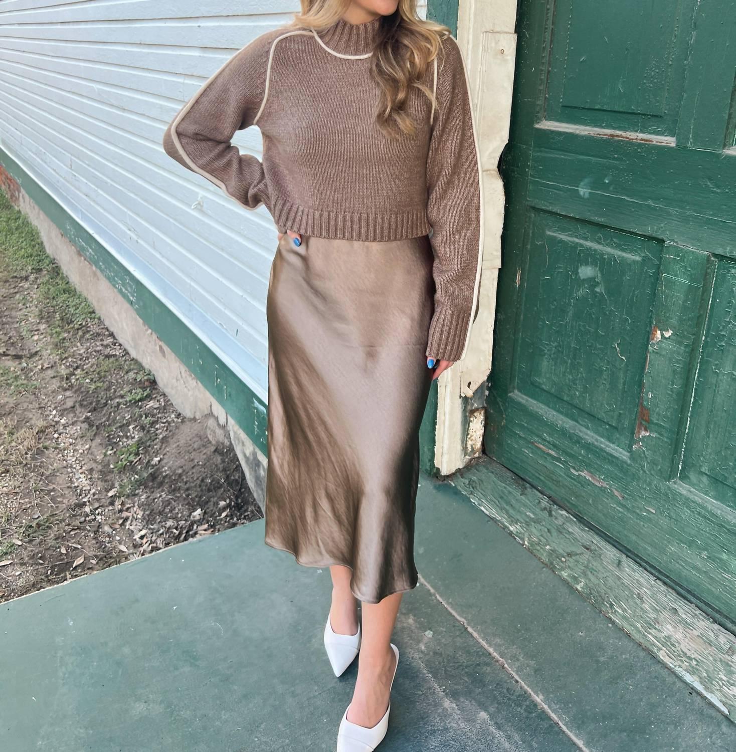 Design History Nikki Sweater Dress Set in Green | Lyst