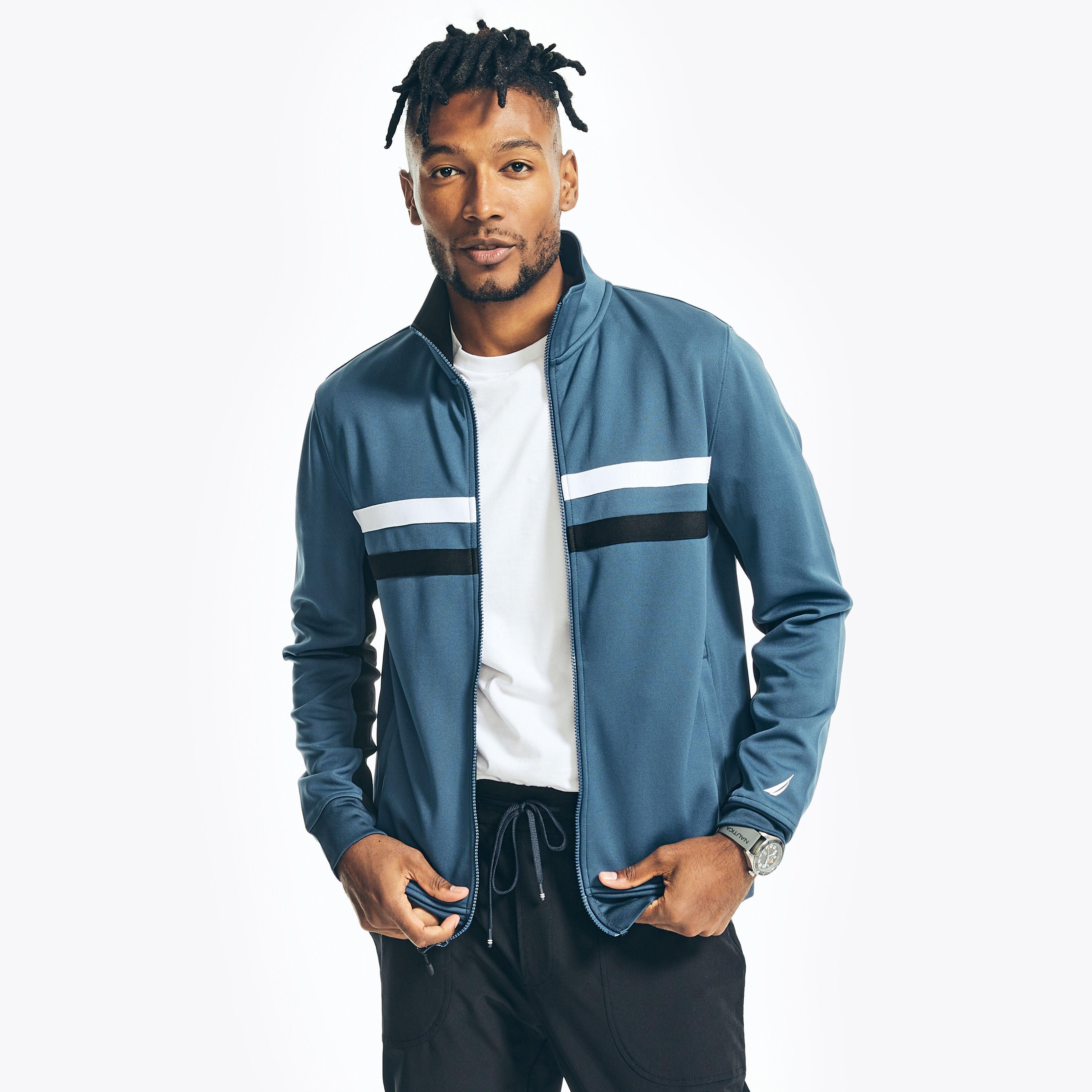 Nautica Navtech Sustainably Crafted Track Jacket in Blue for Men | Lyst