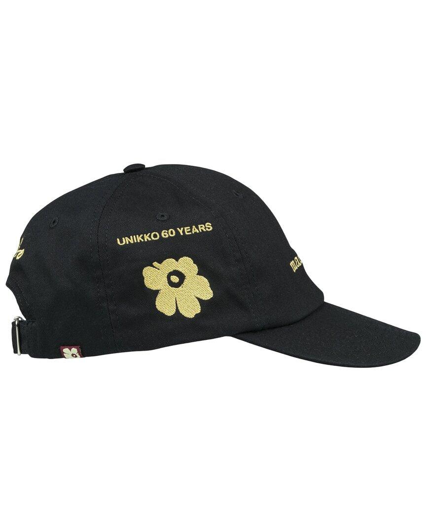 【marimekko】KRASTA UNIKKO TRIBUTE 60th Black Marimekko Krasta I Unikko Tribute Baseball Hat in Black | Lyst
