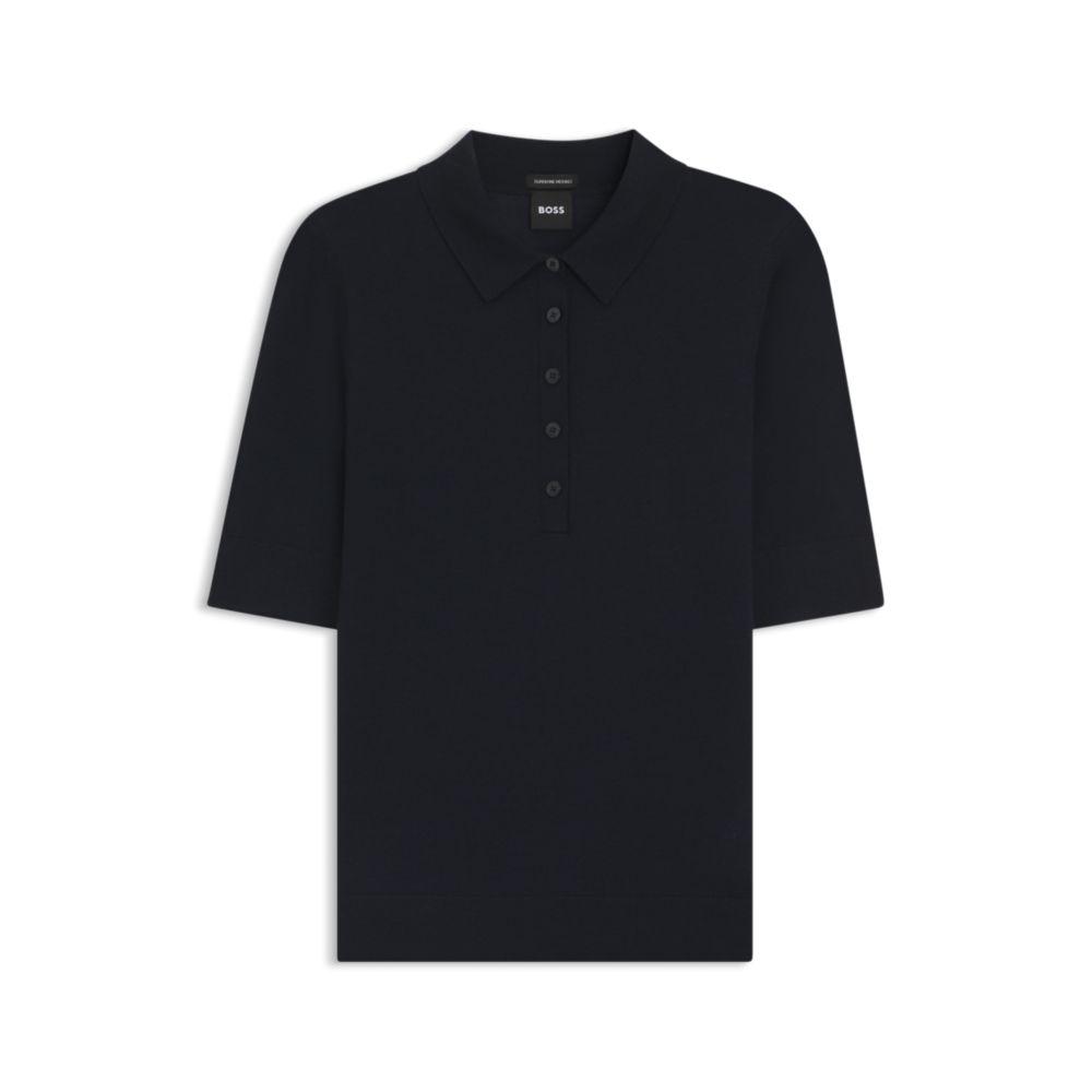 売れ筋商品|||ボス Tシャツ レディース トップス FOINTA - Polo shirt - dark blue Fashion Blue T-Shirts & Tops for Women by HUGO BOSS