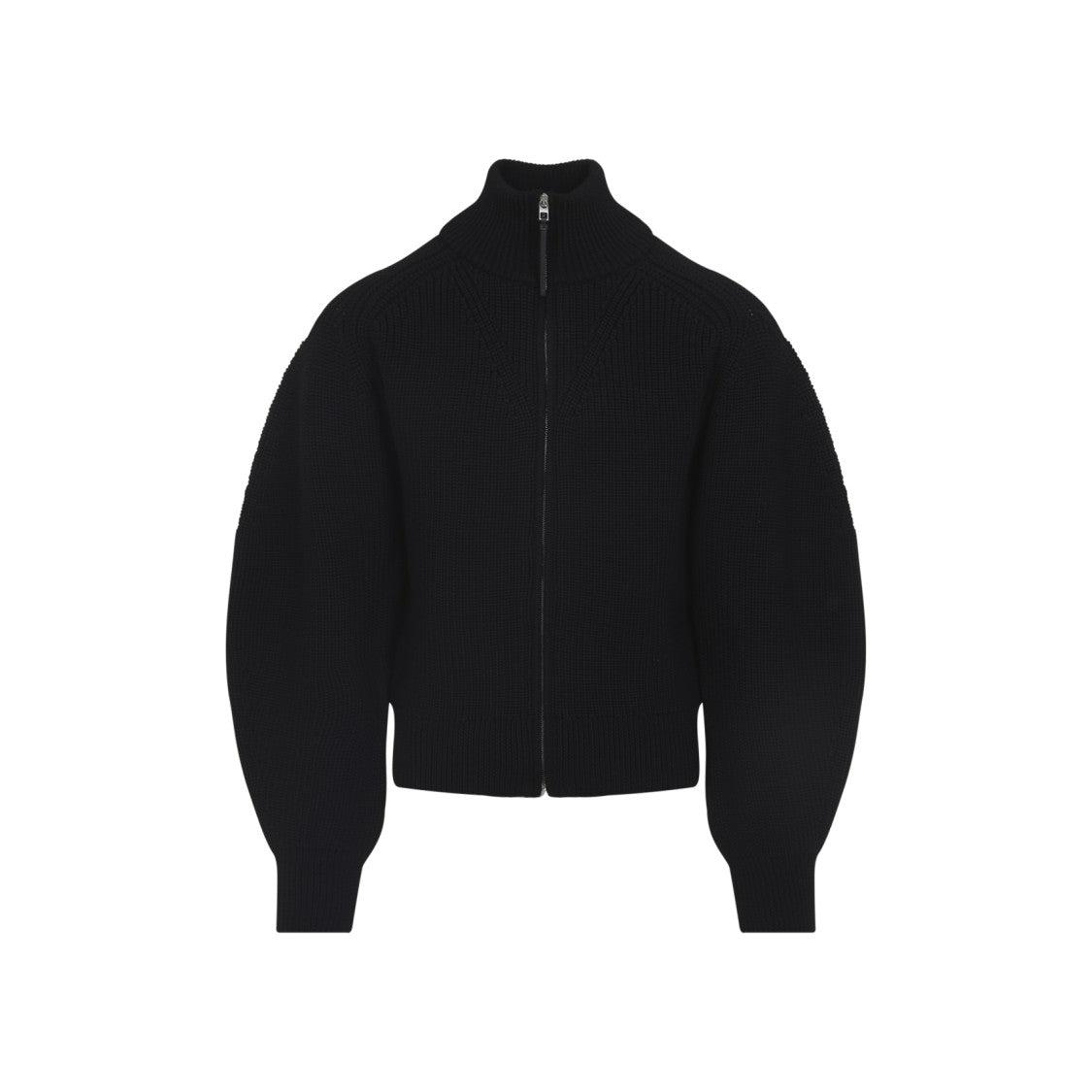 〓JACQUEMUS〓 BLACK HEMP×WOOL JACKET Jacquemus Le Zippe Merino Wool Cardigan in Black for Men | Lyst